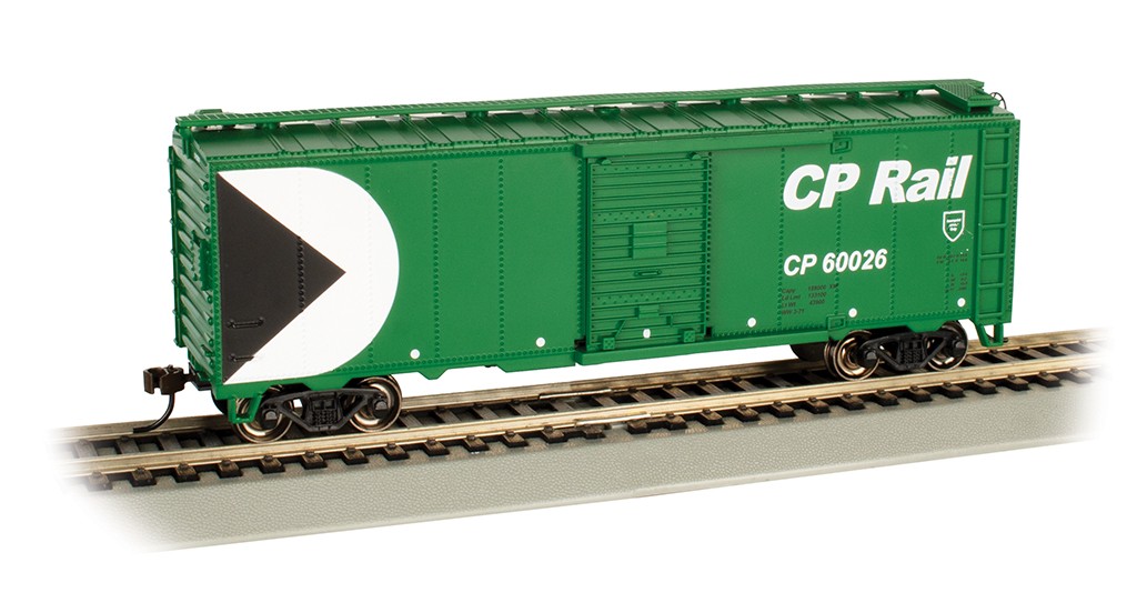 HO 40\' Boxcar CP Rail 60026 Grn