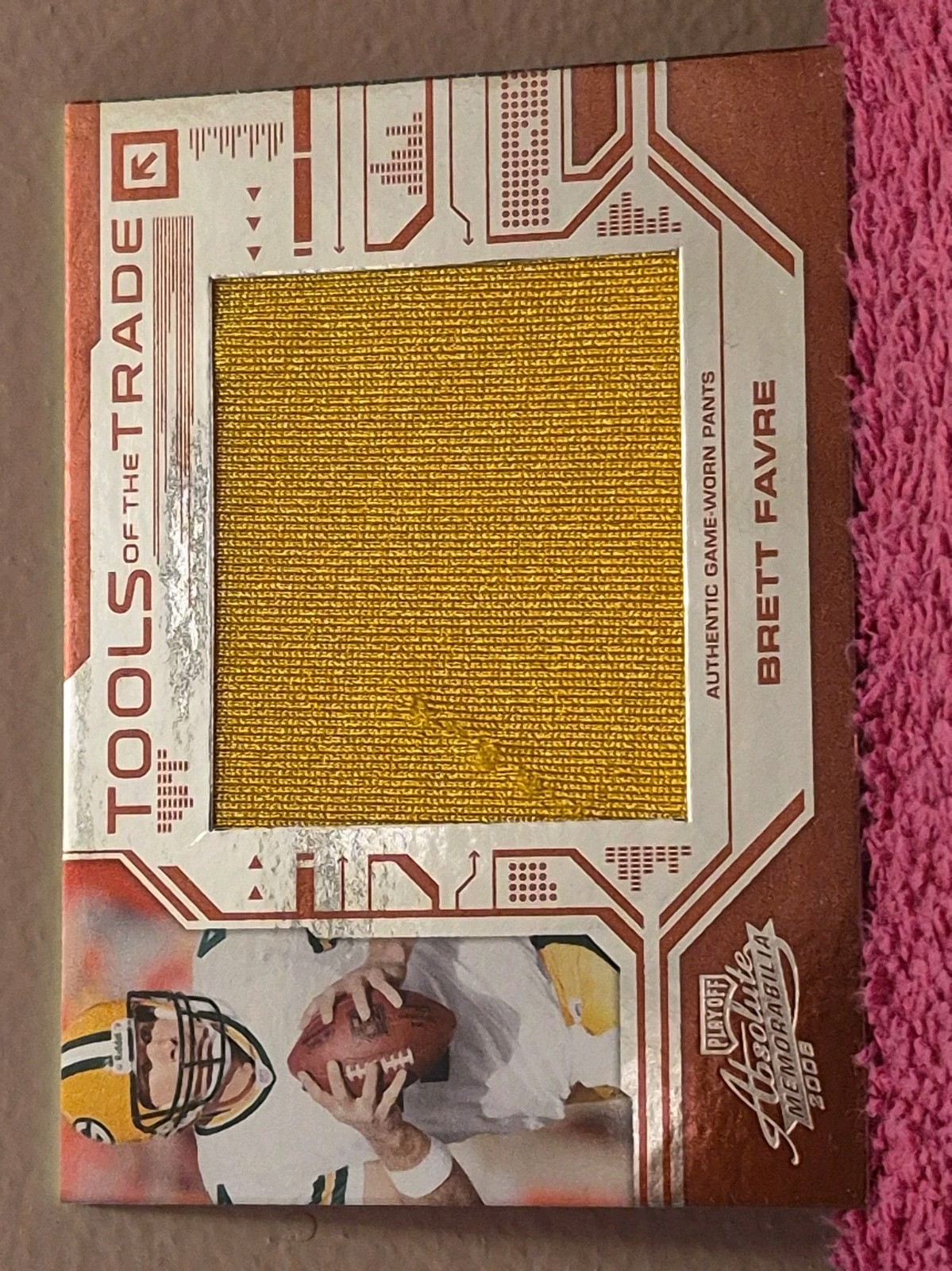 2008 Absolute Tools of The Trade RED Brett Favre Packers Jumbo Jersey SP /50