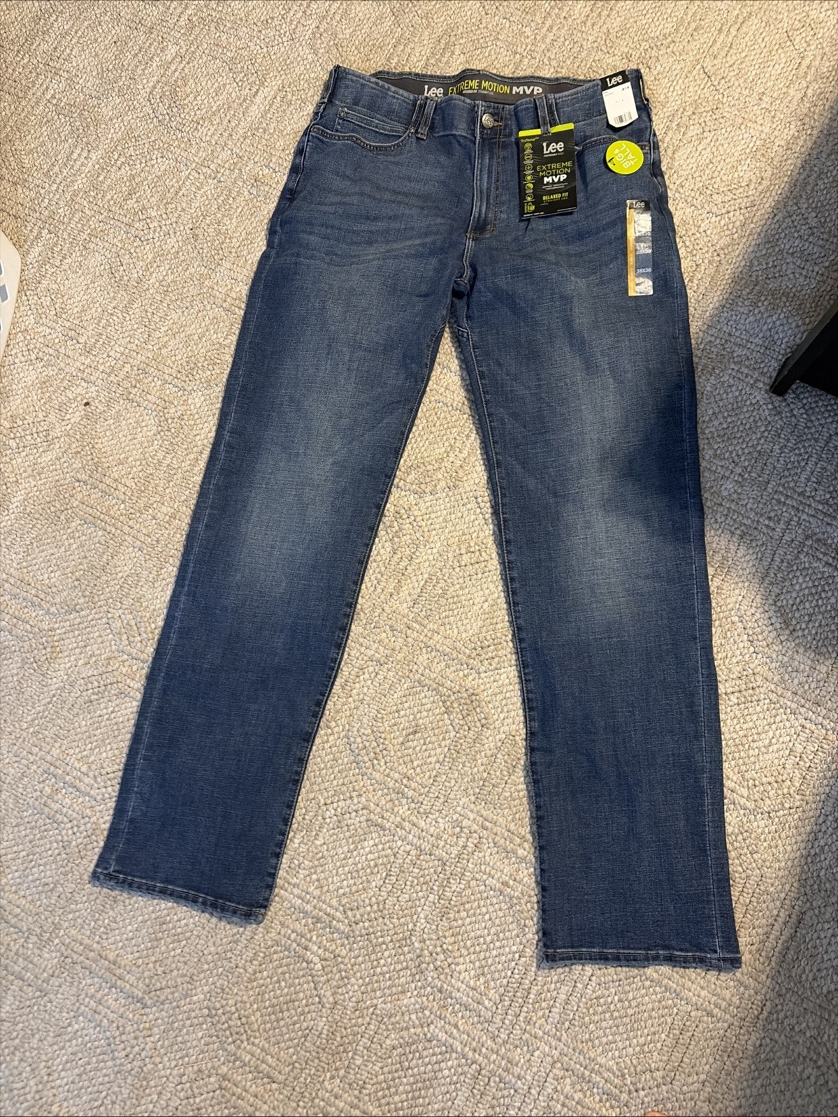 Lee Extreme Motion MVP Jeans Size 38 X 36 Big And Tall