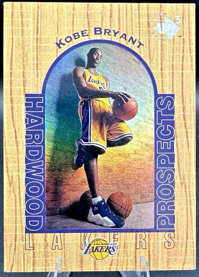 1996-97 Upper Deck UD3 Kobe Bryant #19 Hardwood Prospects Rookie RC - Lakers 1996-97 Upper Deck UD3 Kobe Bryant #19 Hardwood Prospects Rookie RC - Lakers