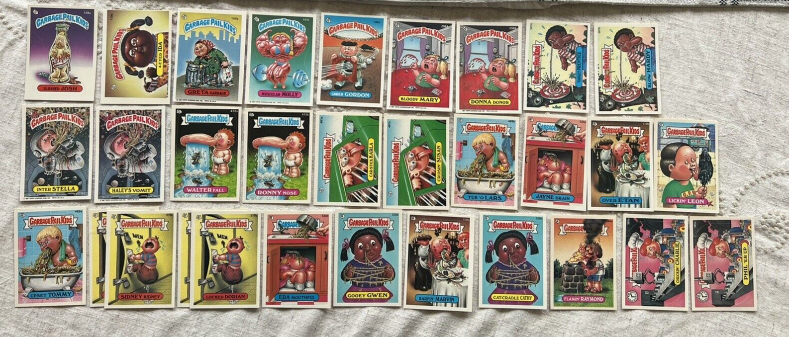 Lot of 31 : 1986-88 Topps Garbage Pail Kids Sticker Cards NEAR MINT Lot of 31 : 1986-88 Topps Garbage Pail Kids Sticker Cards NEAR MINT