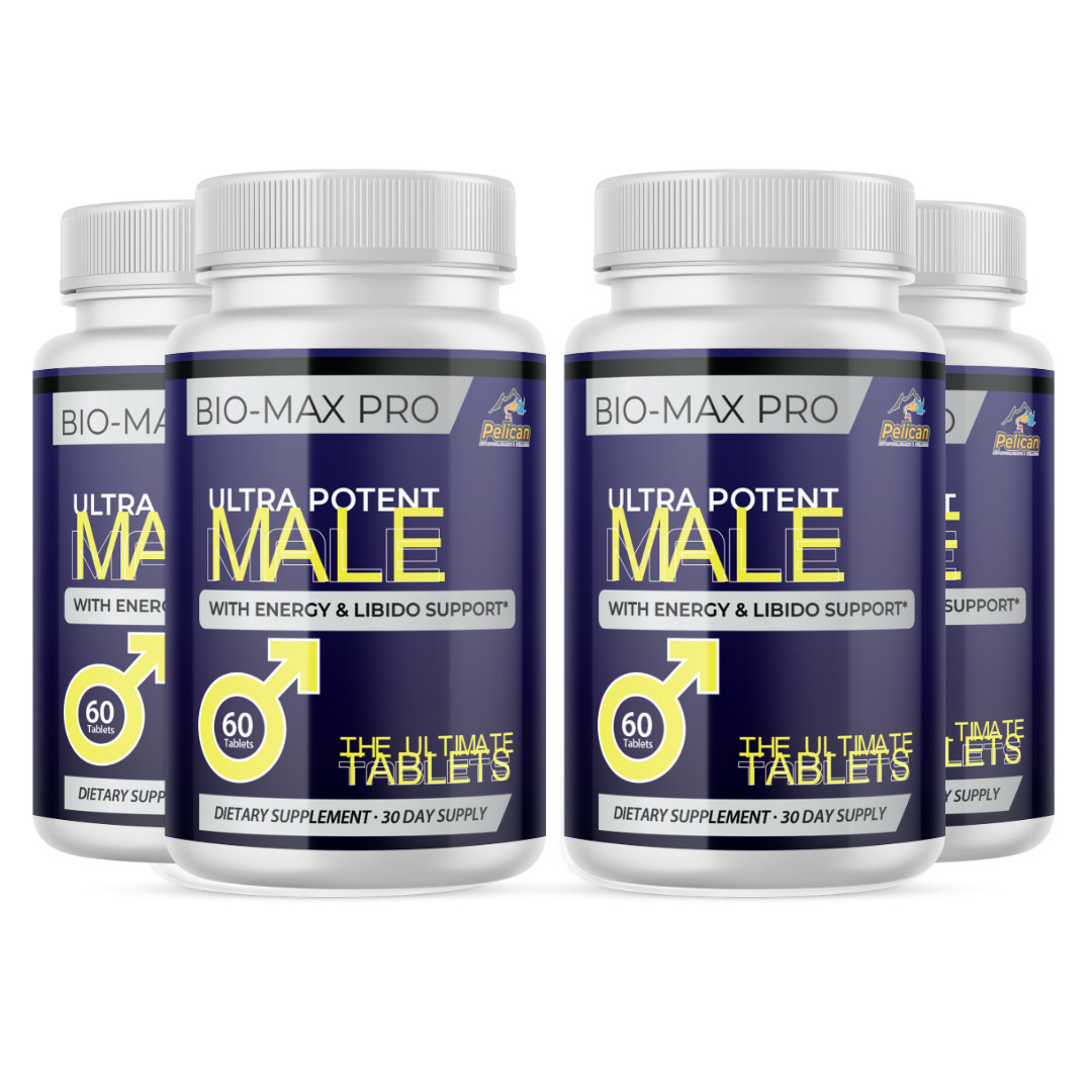 Bio Max Pro- Men\'s Health & Bodybuilding- 4 Bottles- 240 Tablets