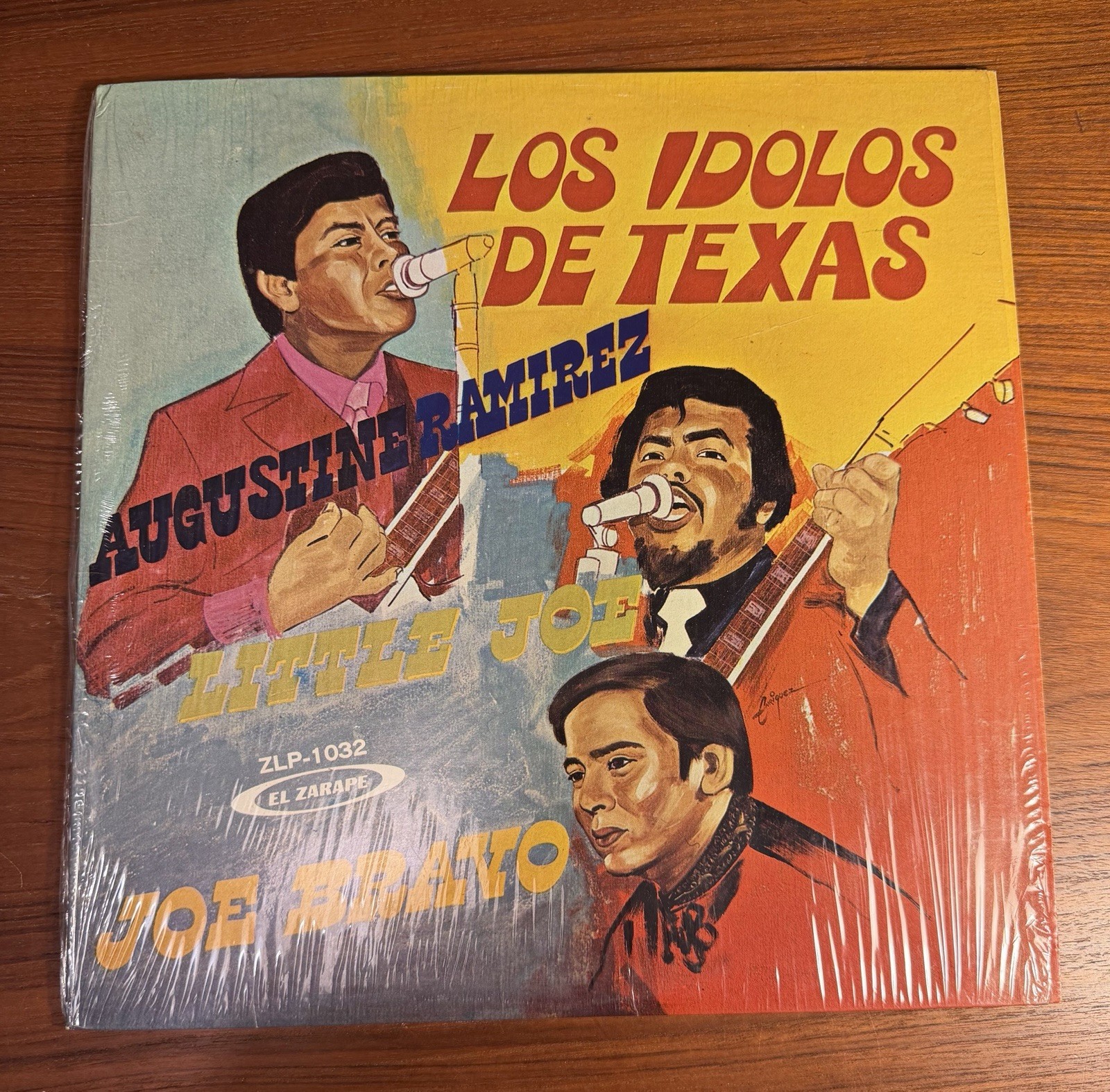 Los Idolos De Texas Vinyl Record LP Augustine Ramirez/Little Joe/Joe Bravo Soul