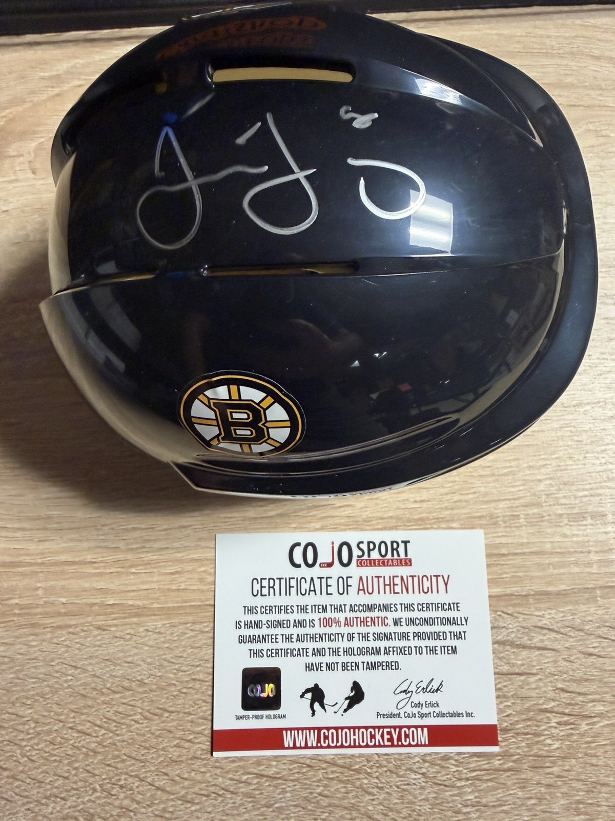 Jaromir Jagr Signed Autographed Boston Bruins Mini Helmet w/ COA RARE w/Box