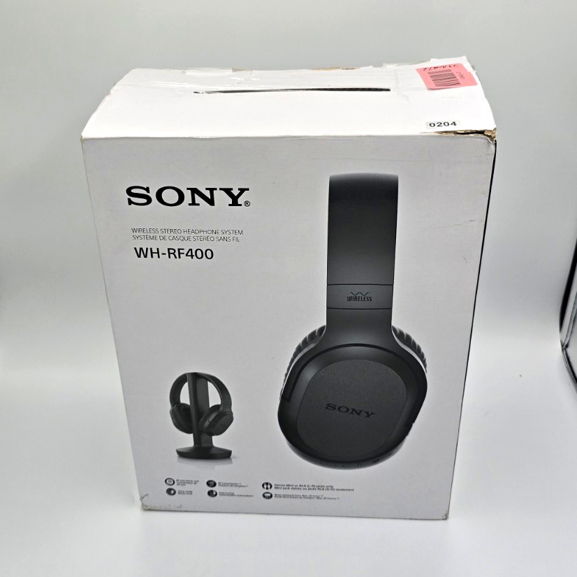 Sony WH-RF400 Wireless RF Over-Ear Headphones Black 40mm Rechargeable Sony WH-RF400 Wireless RF Over-Ear Headphones Black 40mm Rechargeable