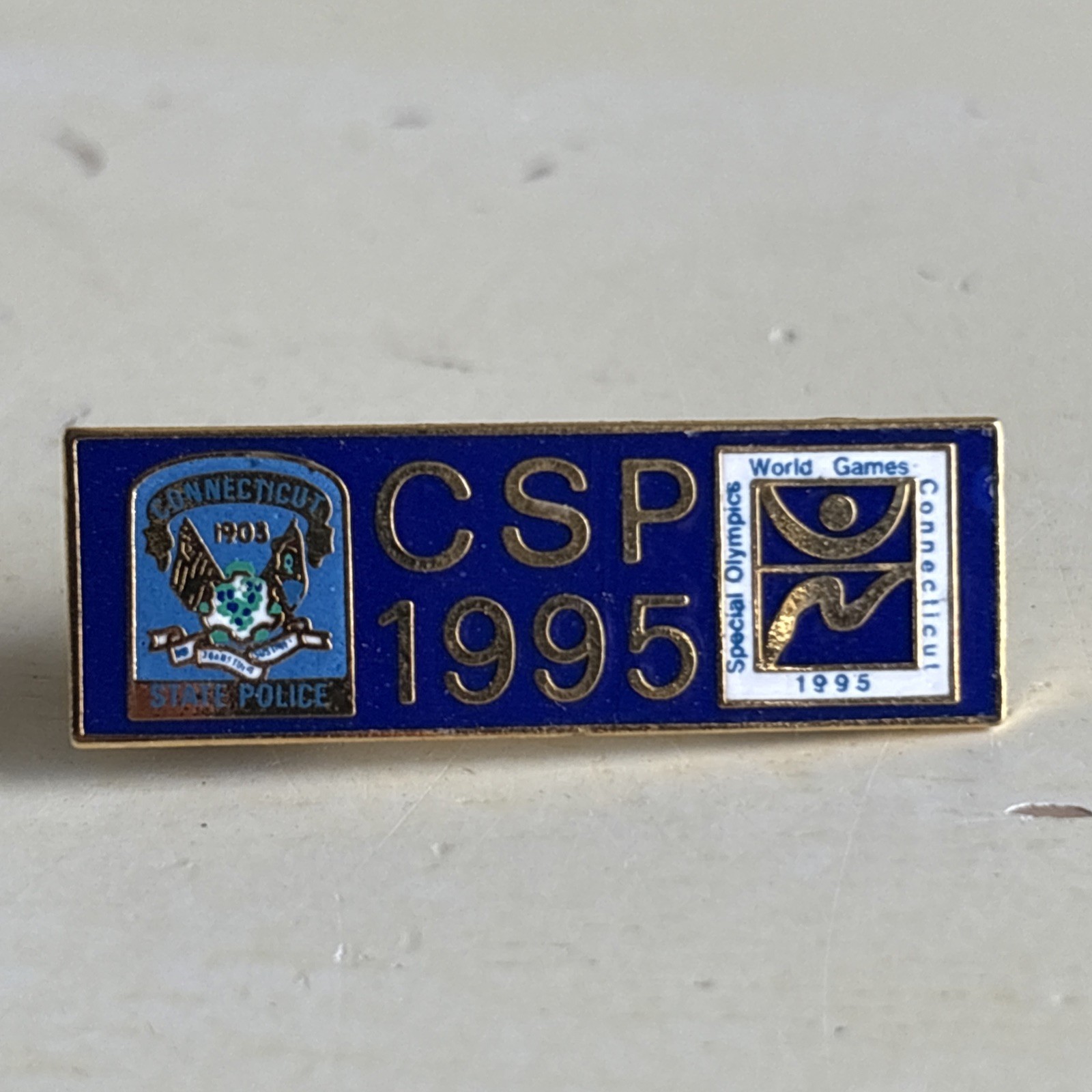 1995 Connecticut State Police Special Olympics World Games Pin