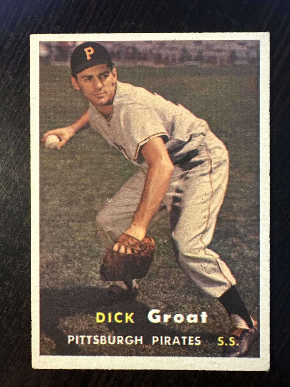 1957 TOPPS #12 DICK GROAT EX-MT *Hot Corner Vintage*