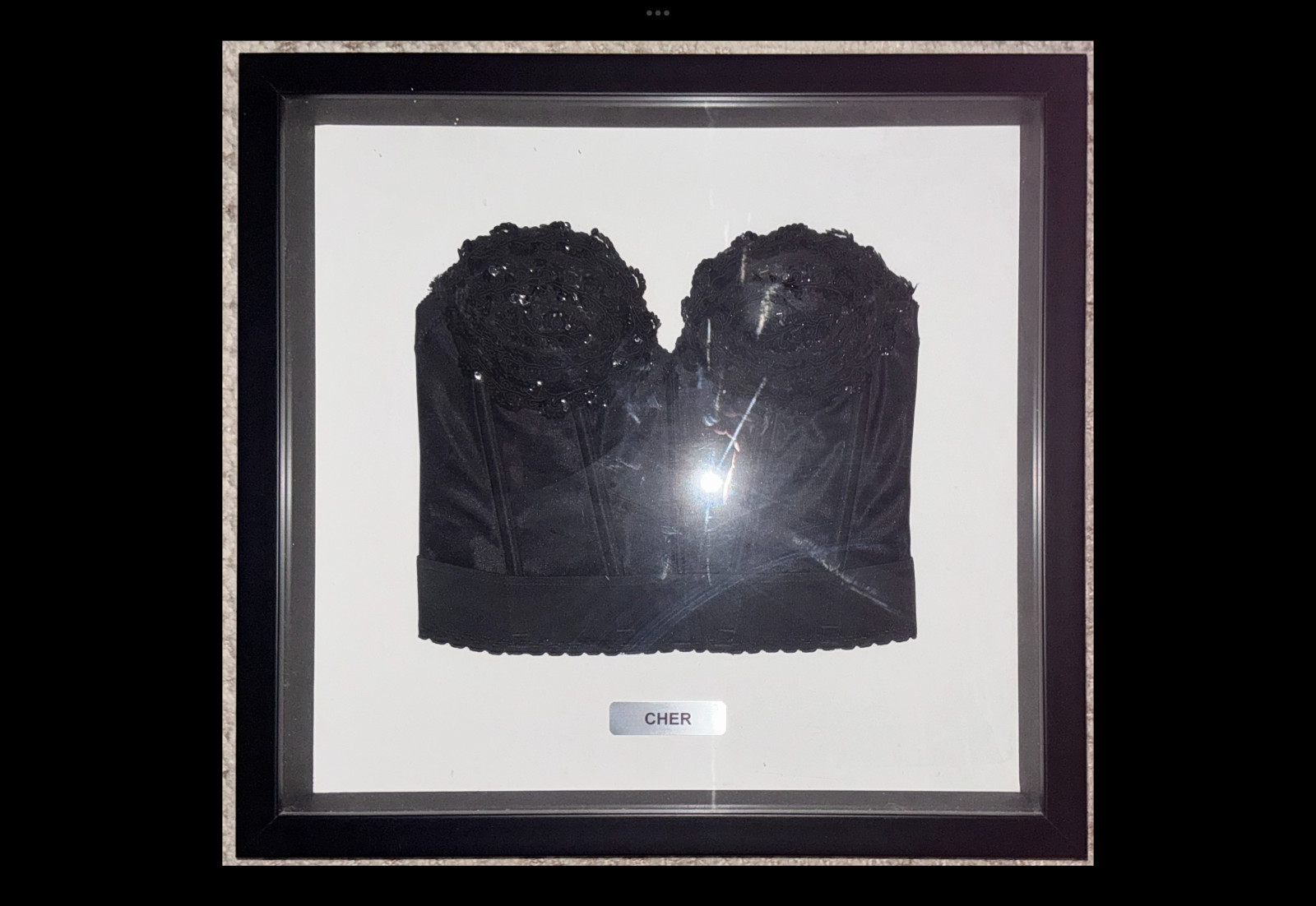 CHER OWNED AND WORN BUSTIER (STAR WARES COA)