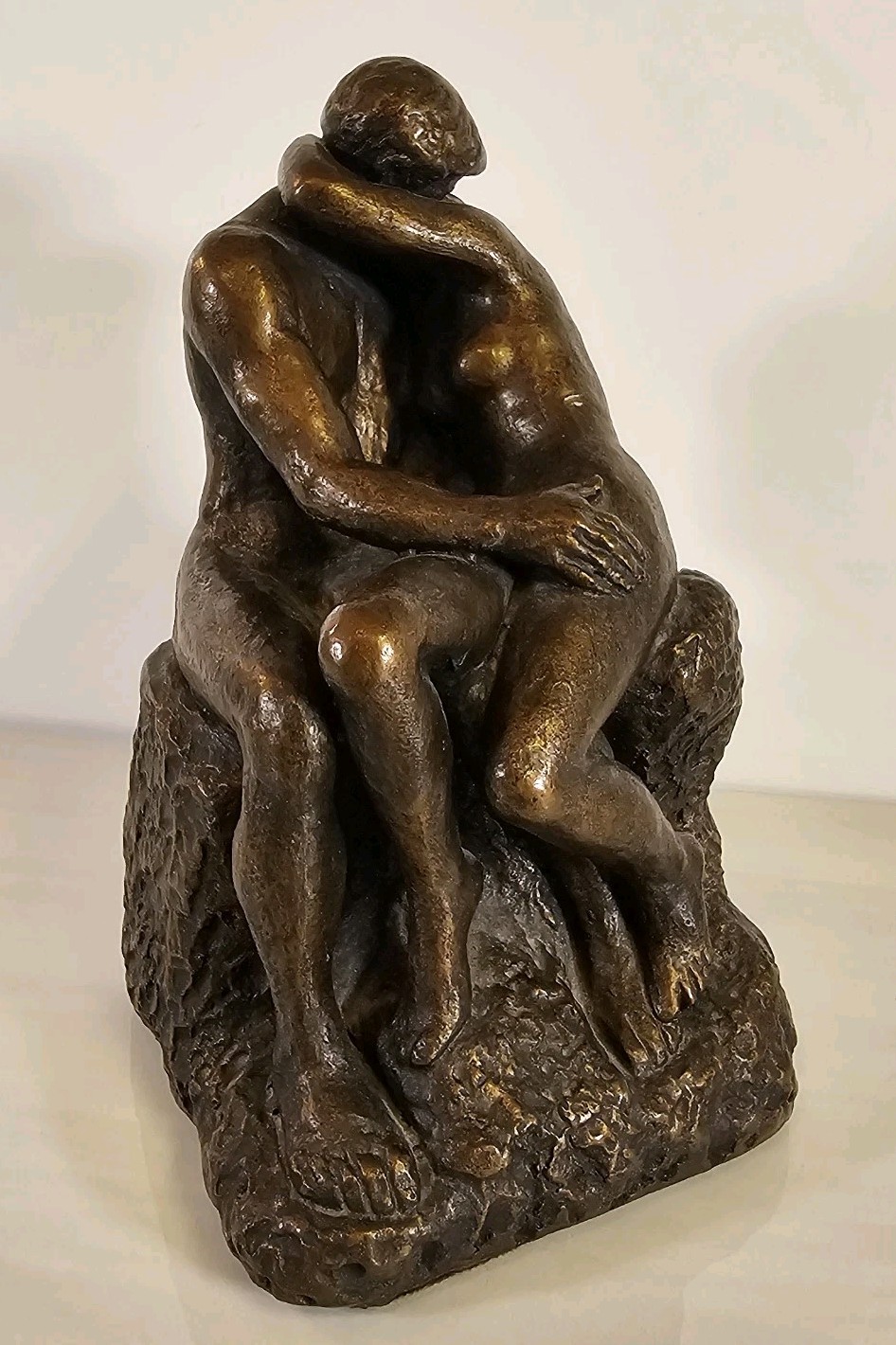 Auguste Rodin\'s The Kiss Love Romance Bronze Sculpture Statue Decor Nude Figures