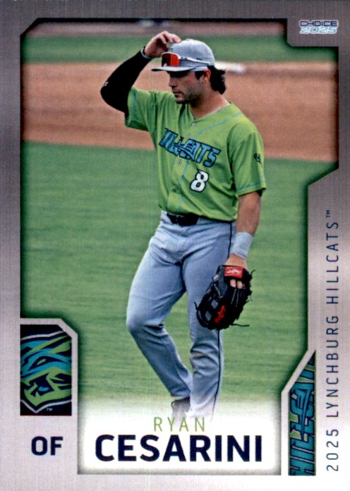 2025 Lynchburg Hillcats Choice #25 Ryan Cesarini Valley View Archbald PA NM Card