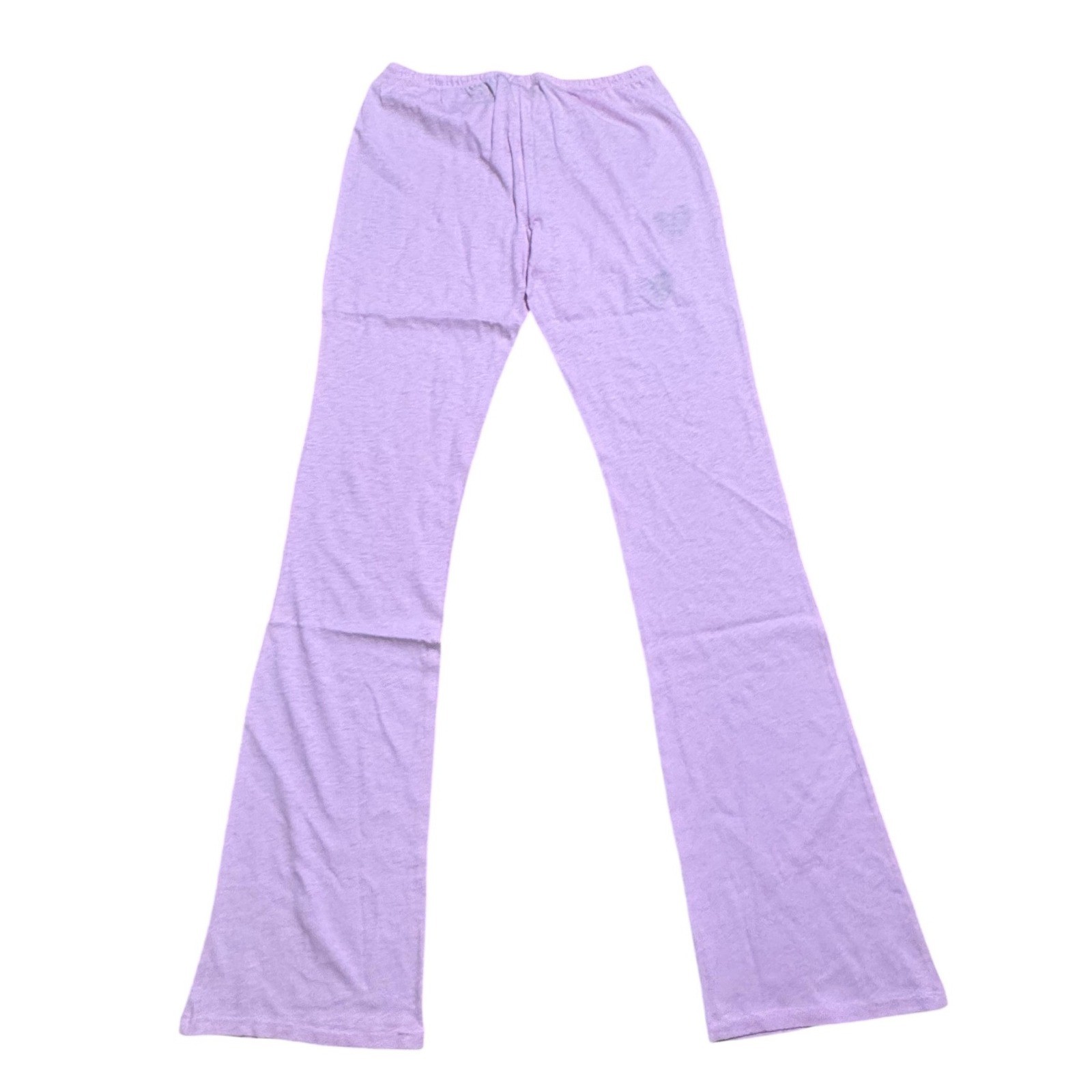 RARE*SKIMS Worn In Jersey Heart Straight Leg Pant Baby Pink Womens M NWT