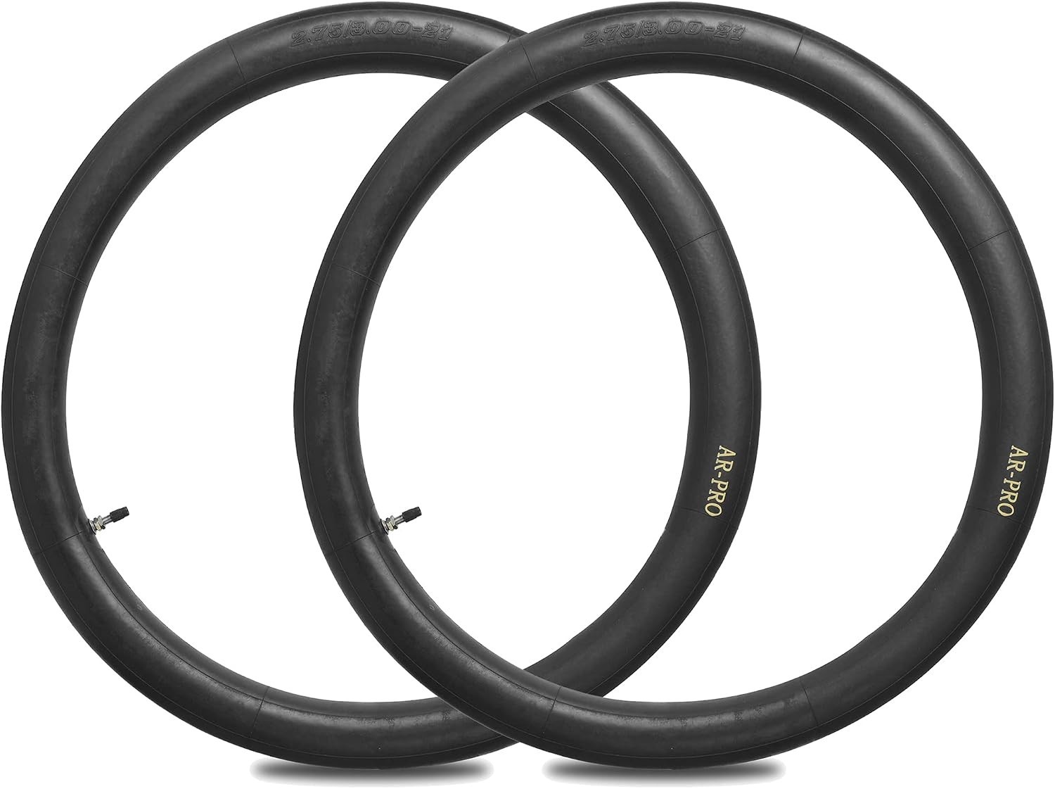 2 Pack 21in Motorcycle Inner Tube 80 100-21 TR4 Straight Valve Heavy Duty