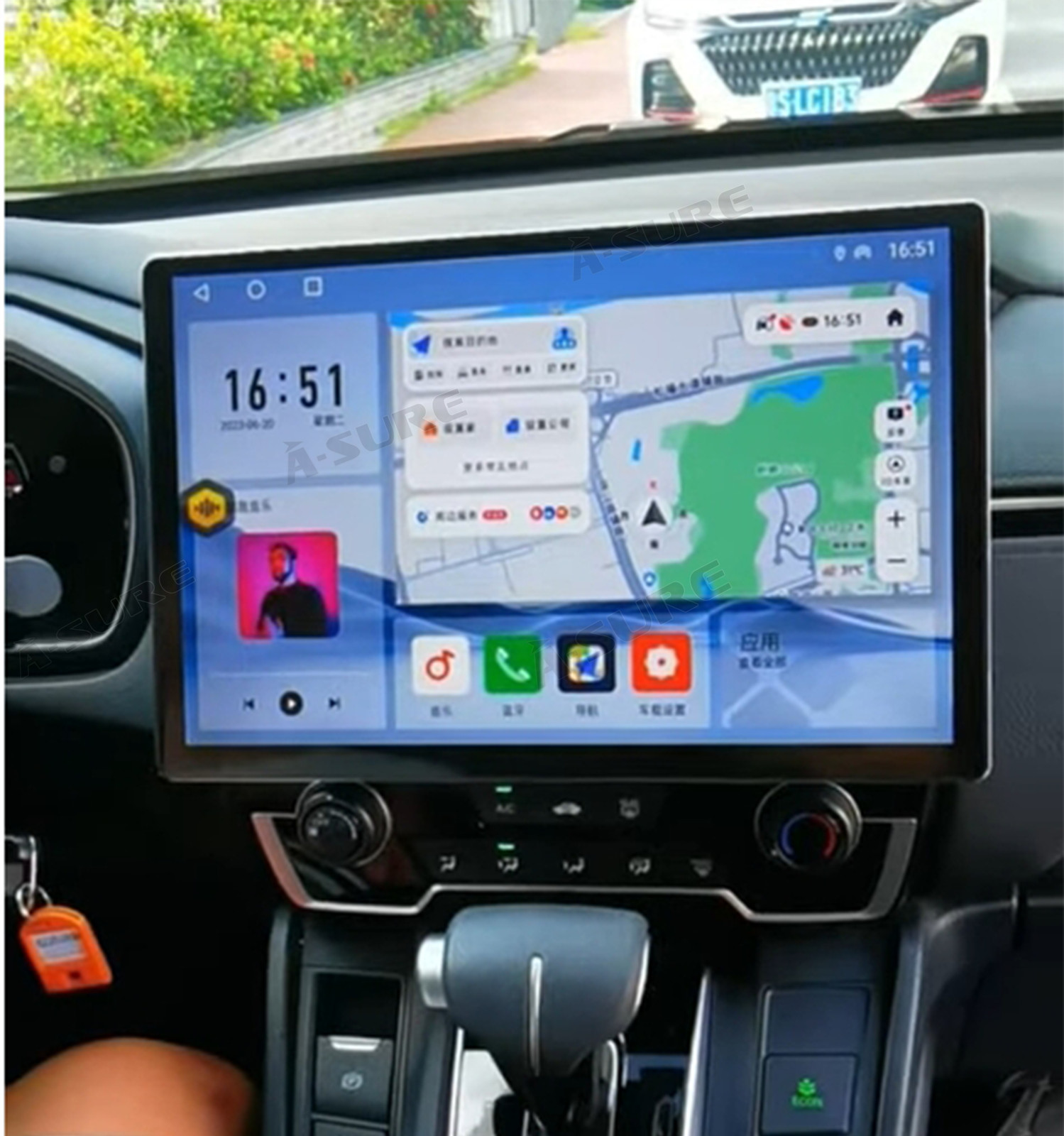 13.1\' Tesla Screen For Honda CRV 2017-2022 4+64G Carplay Android15 GPS Head Unit