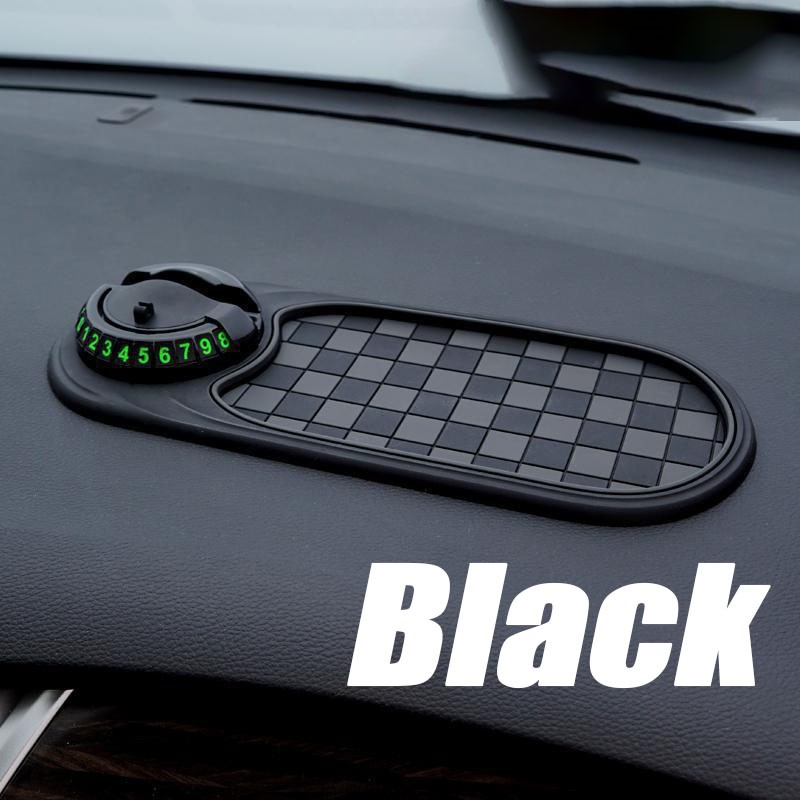 Multifunction Car Dashboard Anti-Slip Mat Auto Phone Holder & Parking Number LOT