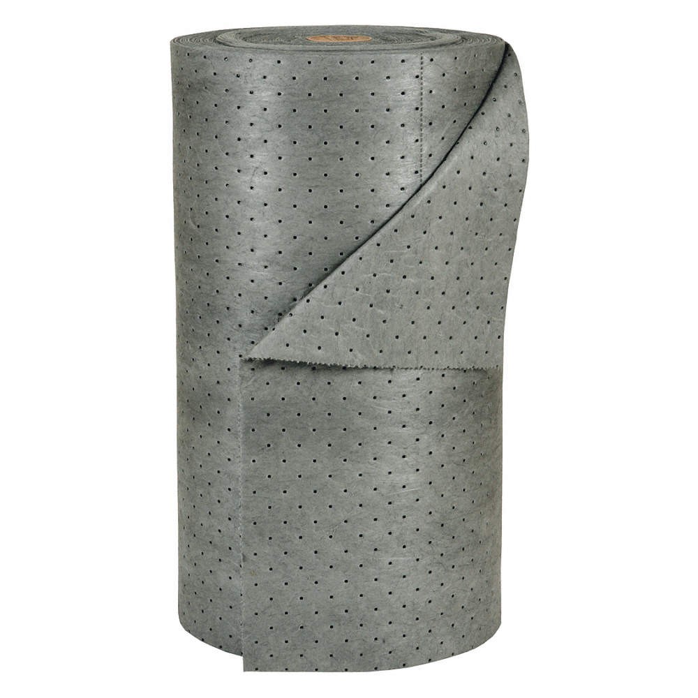 BRADY SPC ABSORBENTS MRO30-DP Absorbent Roll,Universal,Gray,150 ft.L 1HUB9