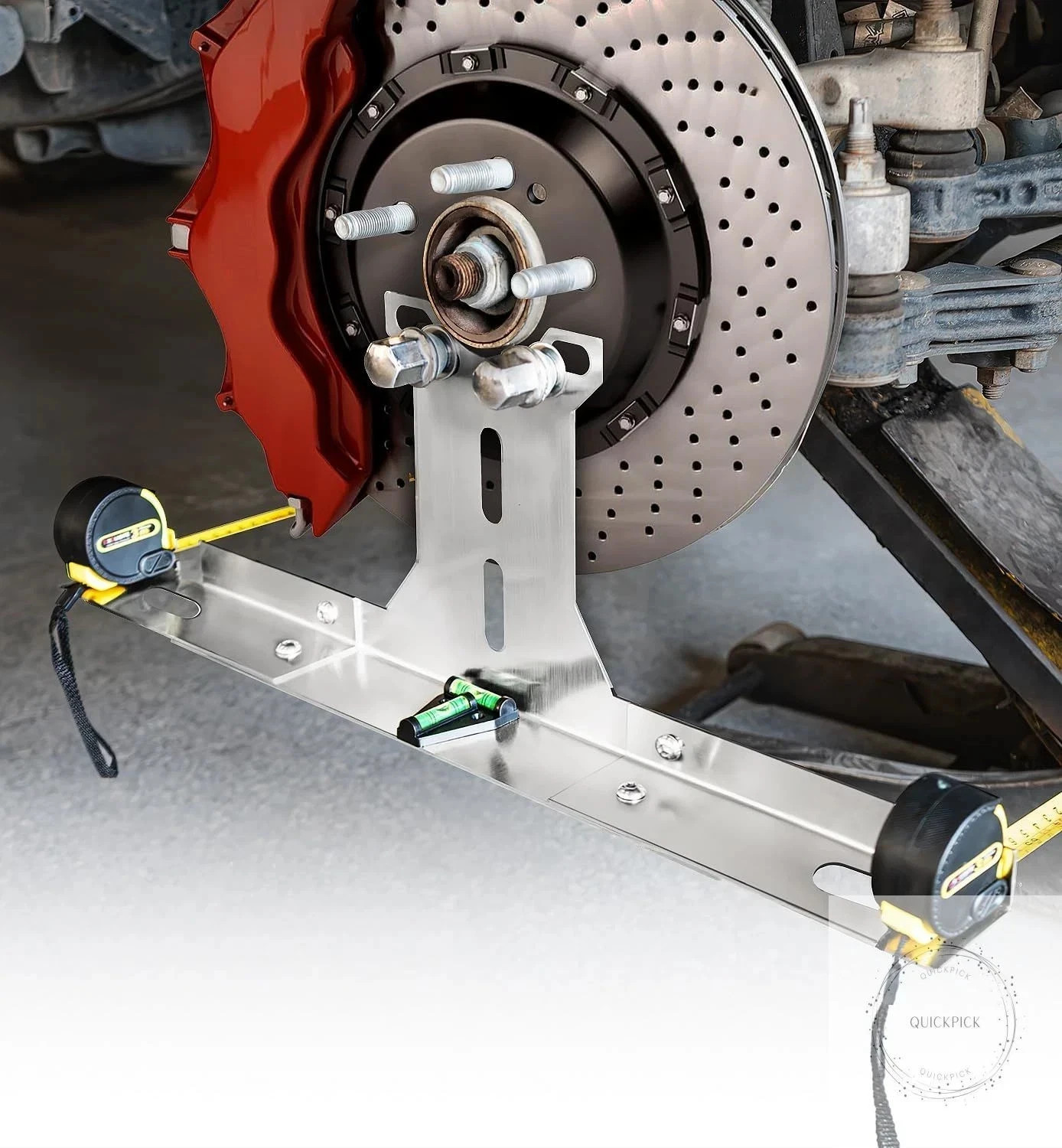 Upgraded Heavy Duty Wheel Alignment Tool Kit with Tape Measures, Stainless Steel
