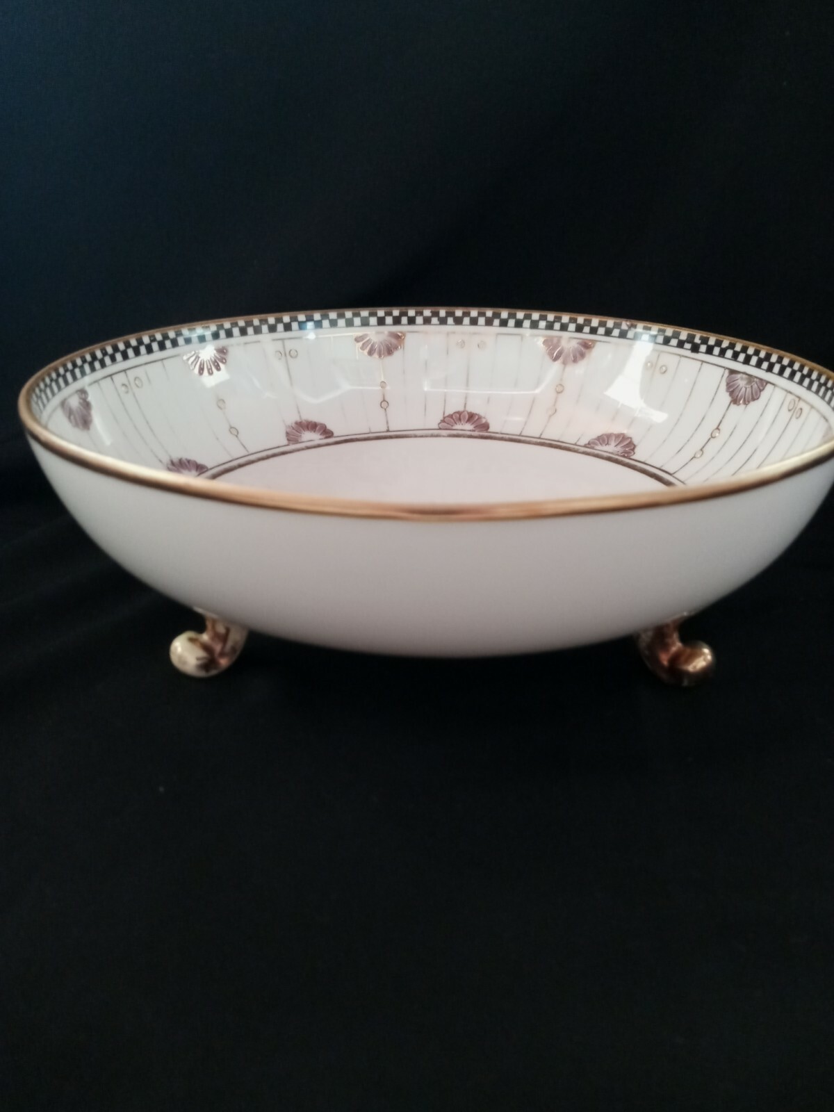 Antique Nippon Morimura Porcelain Footed Bowl-1920\'s Antique Nippon Morimura Porcelain Footed Bowl-1920\'s