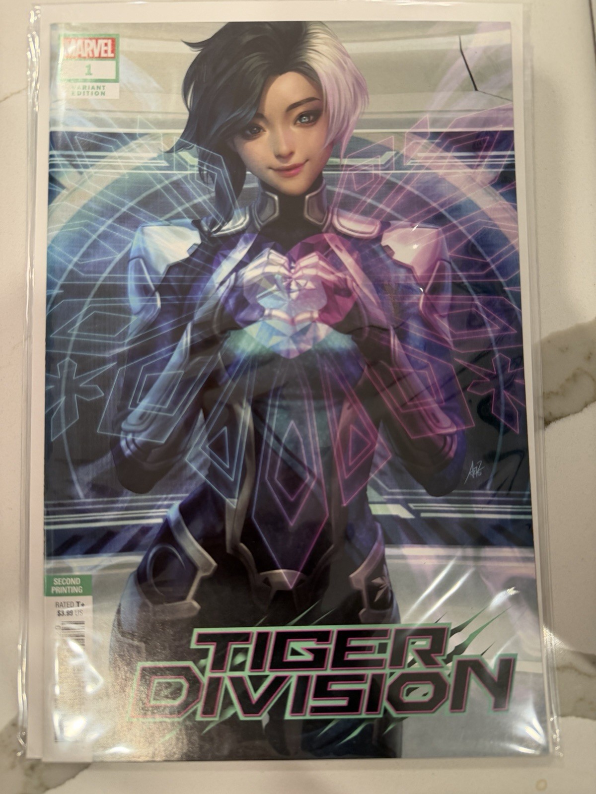 Tiger Division #1 Stanley Artgerm Lau 2nd Print 1:25 ULTRA RARE