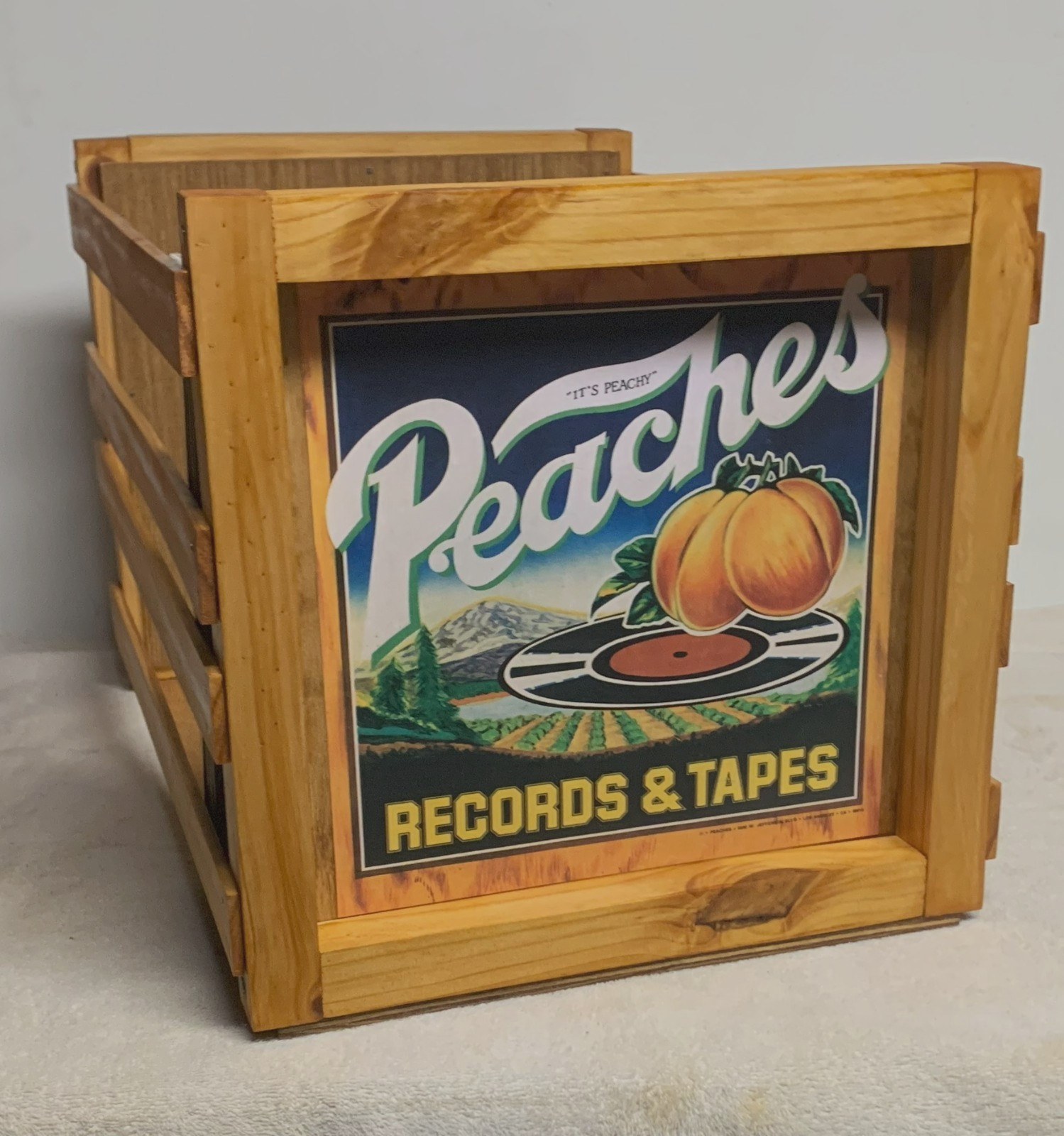 PEACHES RECORDS & TAPES Storage Crate for 12\
