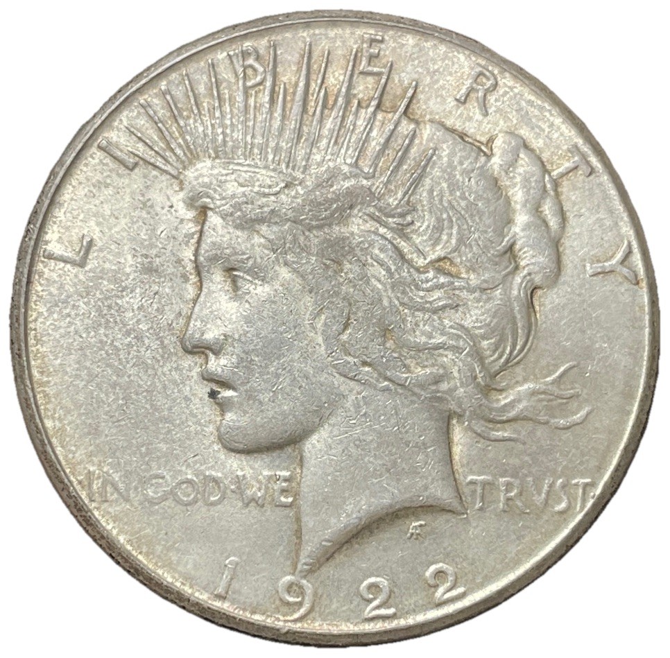 1922-S Peace Silver Dollar San Francisco Mint Better Date $1 Coin 1922-S Peace Silver Dollar San Francisco Mint Better Date $1 Coin
