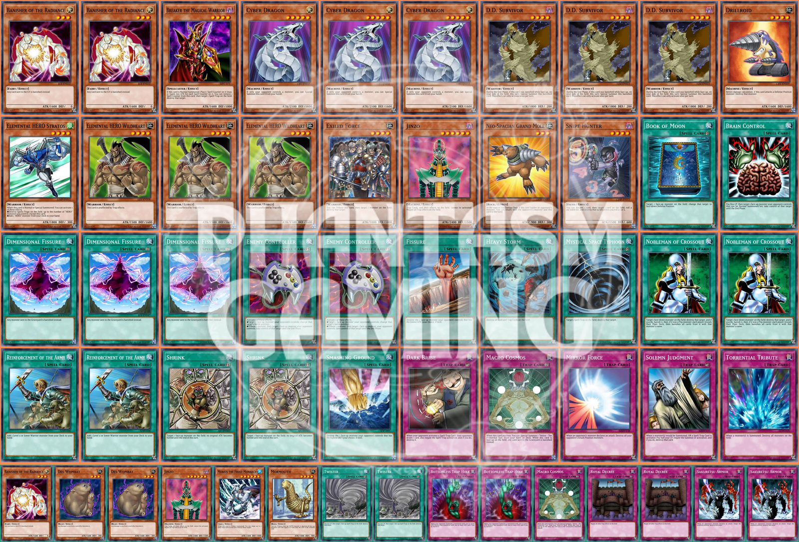 Macro Stun Deck Dark Bribe Cosmos Dimensional Fissure Survivor Yugioh