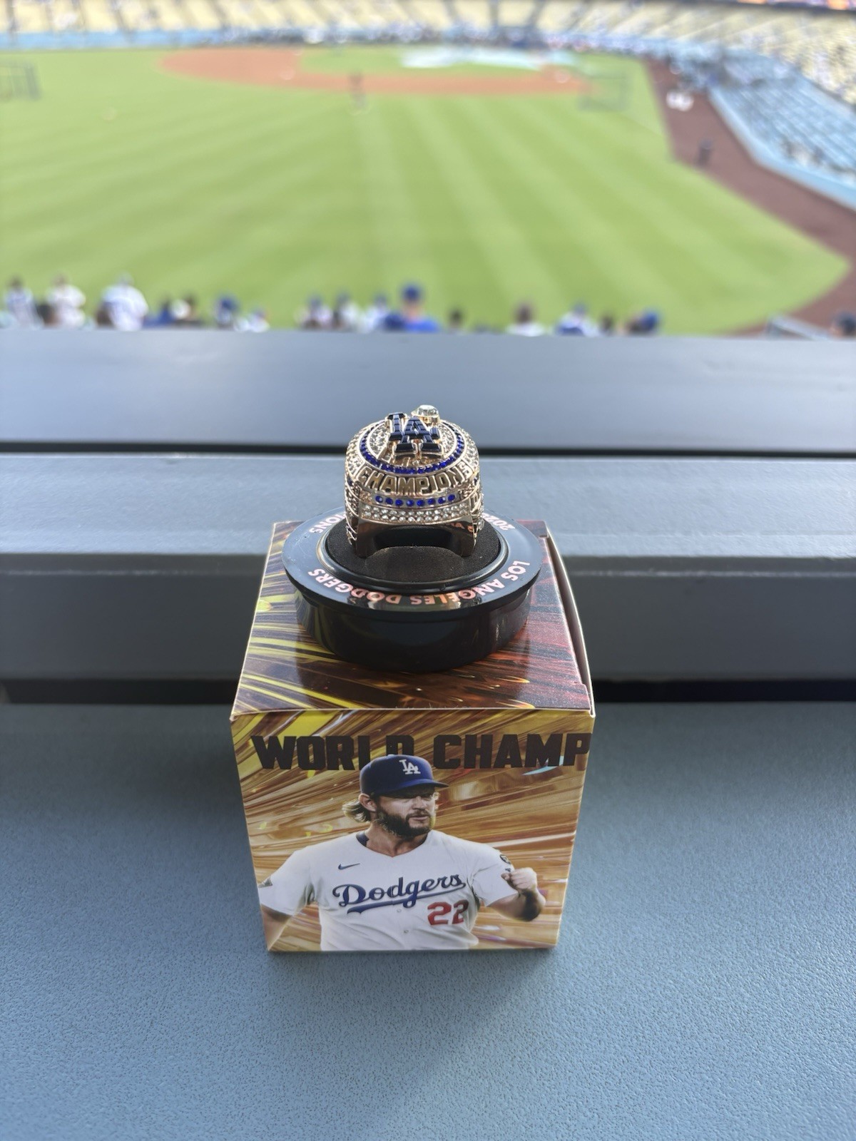 🏆💍 Clayton Kershaw LA Dodgers ‘25 World Series Championship Ring 9/22/26 💍🏆