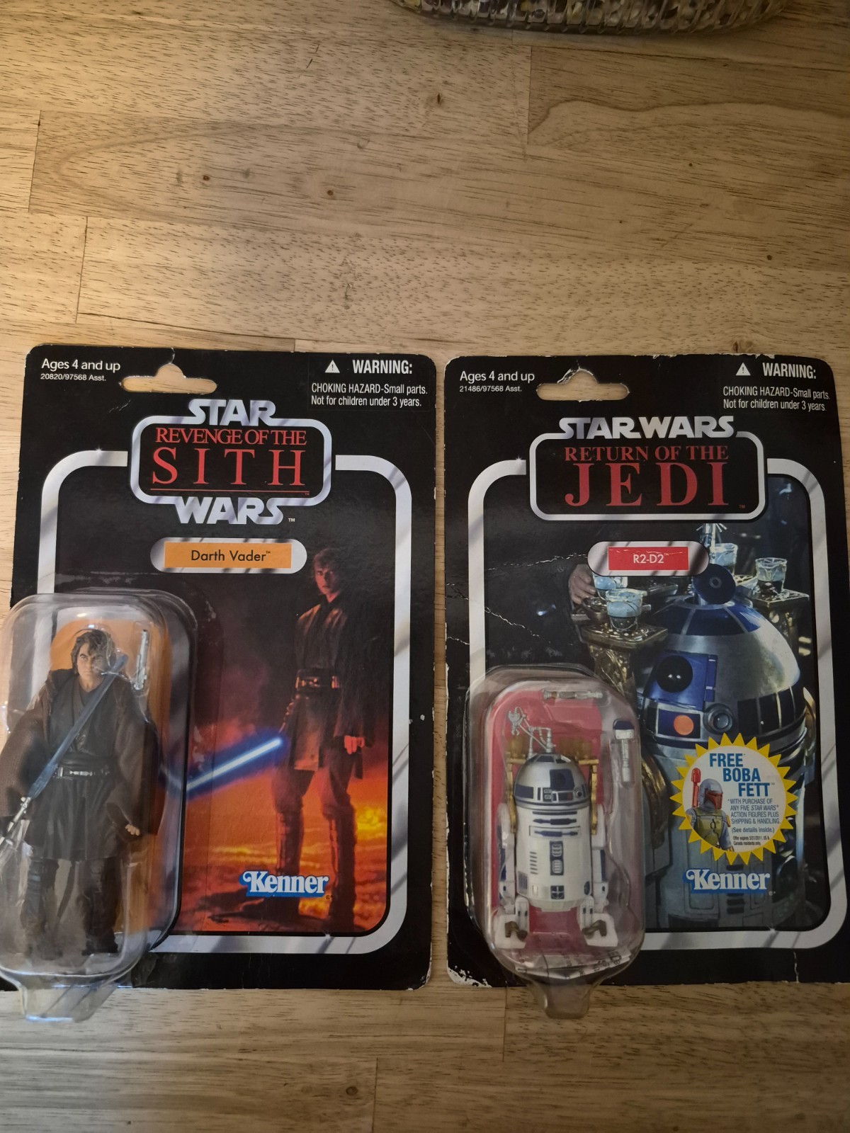 Star Wars Vintage Collection VC13 Darth Vader Anakin & VC25 R2-D2 2010 Sealed
