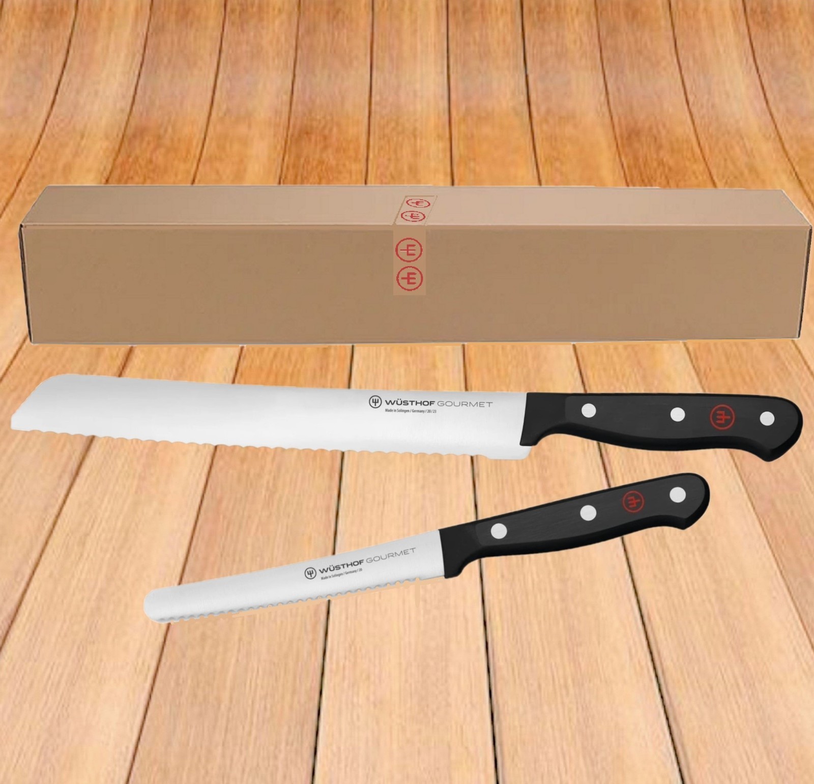 WUSTHOF Gourmet 2-Pc Serrated Knife Set  8\