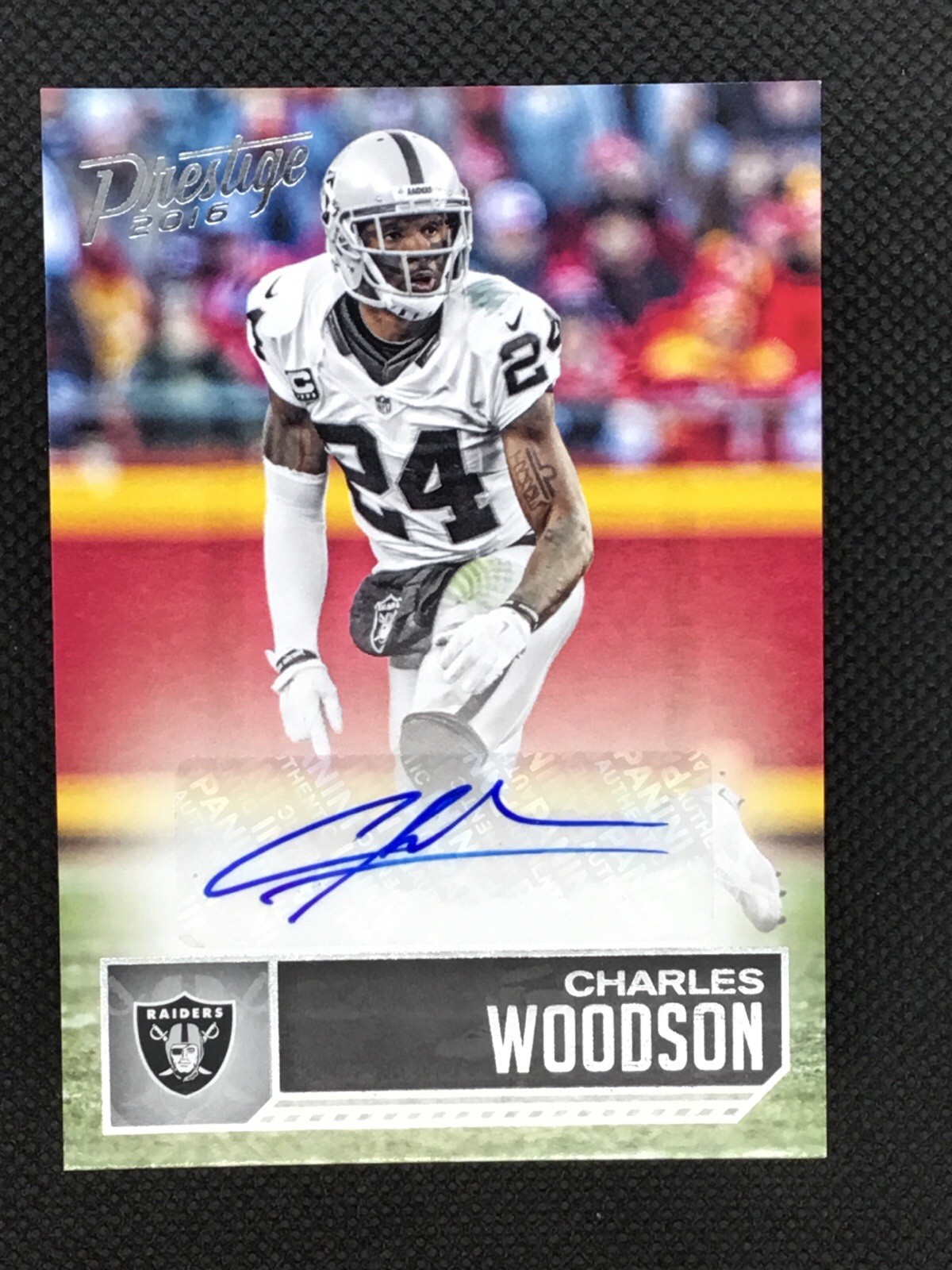 2016 Prestige Auto Charles Woodson Raiders Packers HOF CB See Pics
