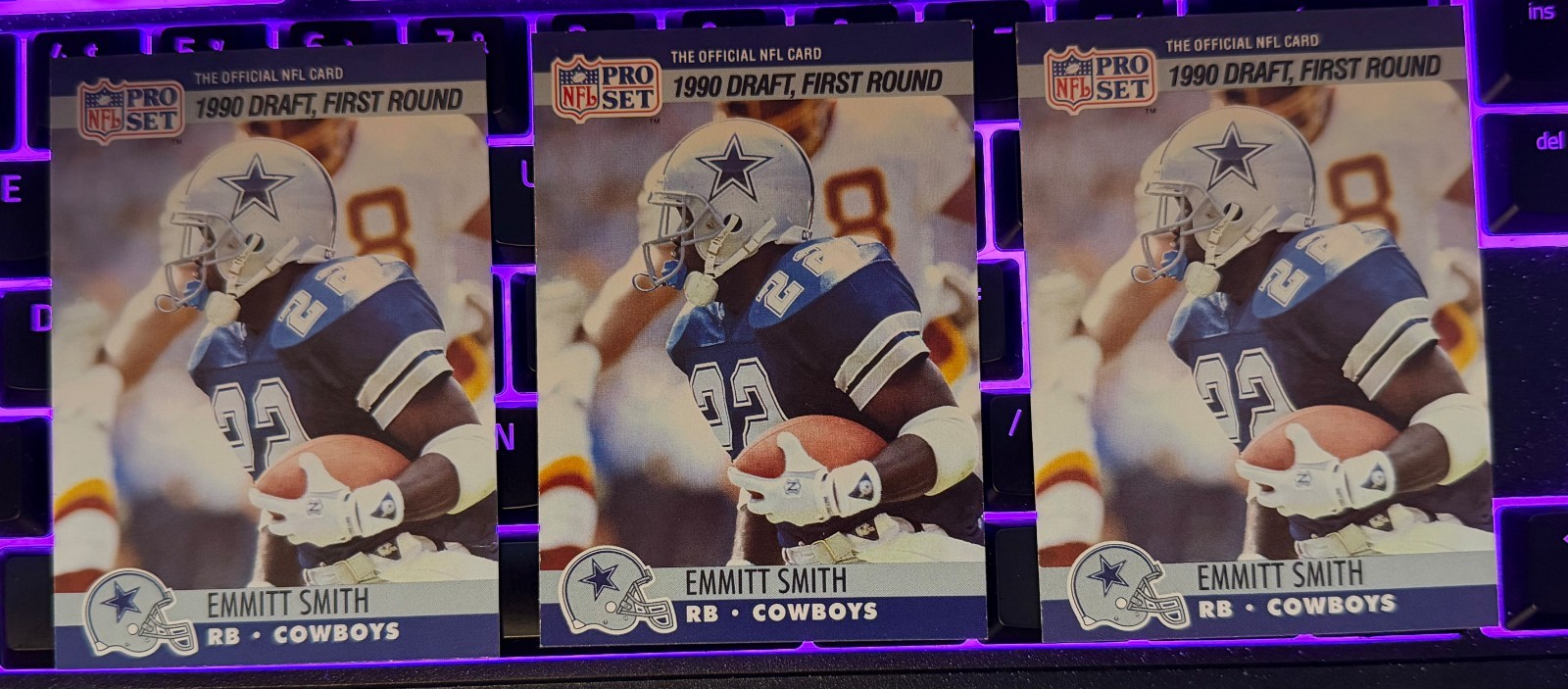 1990 Pro Set - Draft Emmitt Smith #685 (RC)