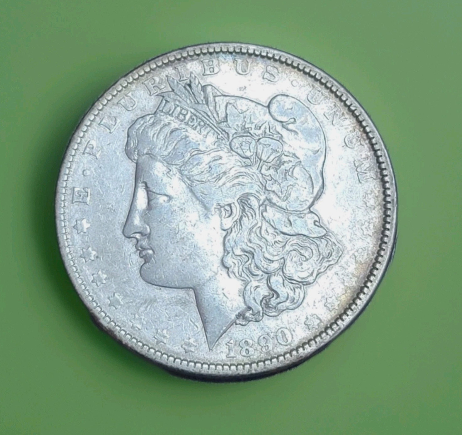 1890-P Morgan Silver Dollar - Phil. Mint - Semi-Key Date - XF/AU -Nice - Bright 1890-P Morgan Silver Dollar - Phil. Mint - Semi-Key Date - XF/AU -Nice - Bright