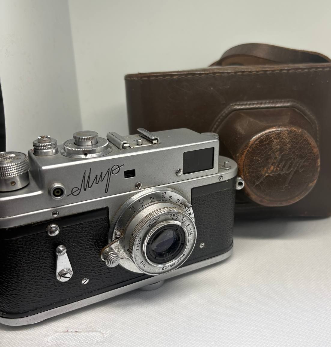 Mir Zorki 4 USSR Leica Film 35mm Camera Industar-22 3.5/50 Lens, Serviced