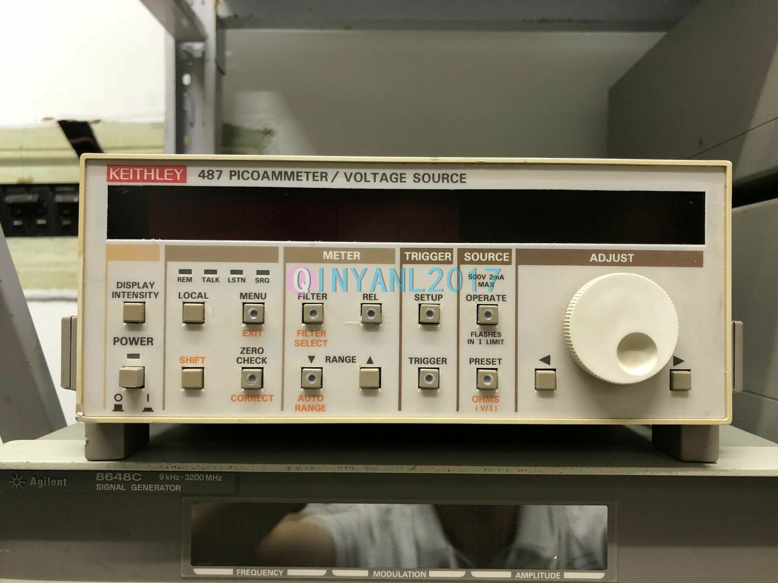 1PCS KEITHLEY 487 PICOAMMETER / VOLTAGE SOURCE AUTORANGING