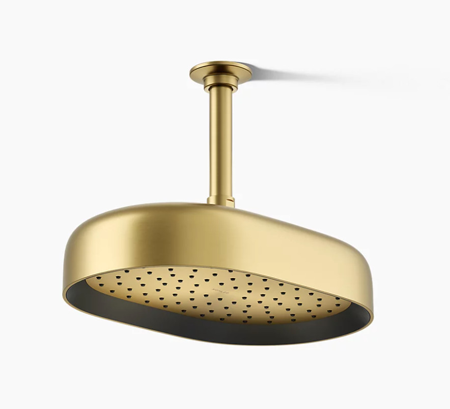 New Kohler K-26293-2MB Statement Shower Head 12 in Vib Brushed Moderne Brass - A
