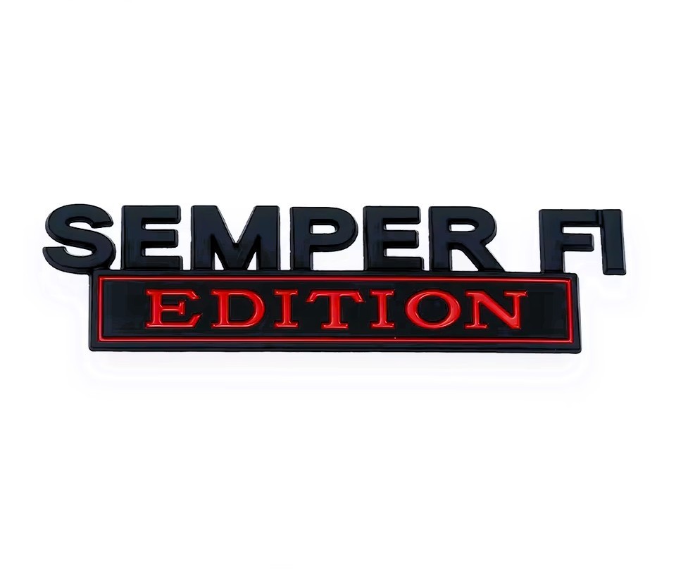 US Marine Corps - USMC - Semper Fi Metal Car Emblem - 