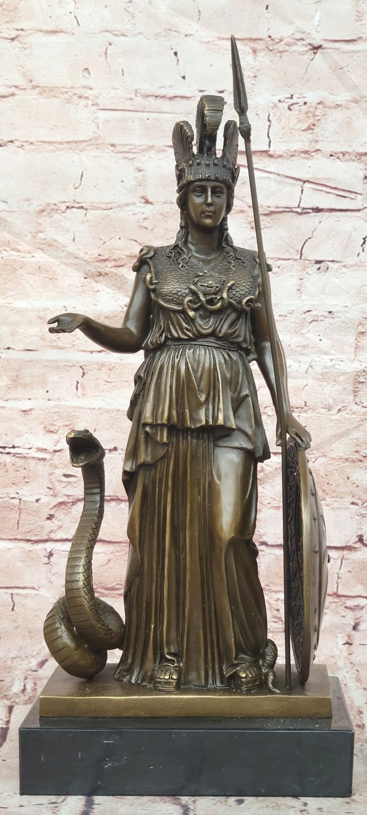 Athena Bronze Sculpture Greek Myth Olympus Goddess of Wisdom by Milo