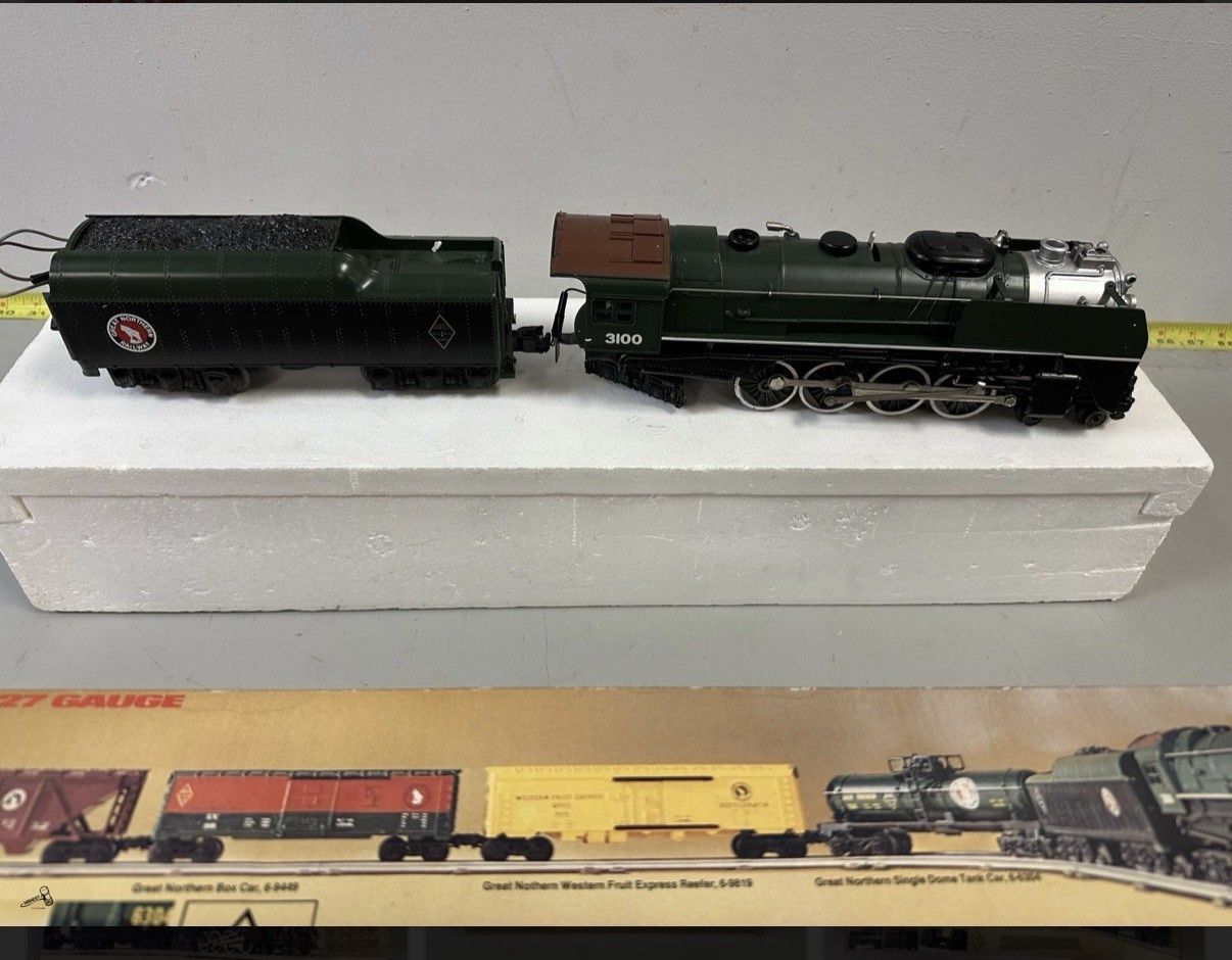 Vintage Lionel O/O27 Great Northern Diecast Steam Locomotive Model Train 6-3100
