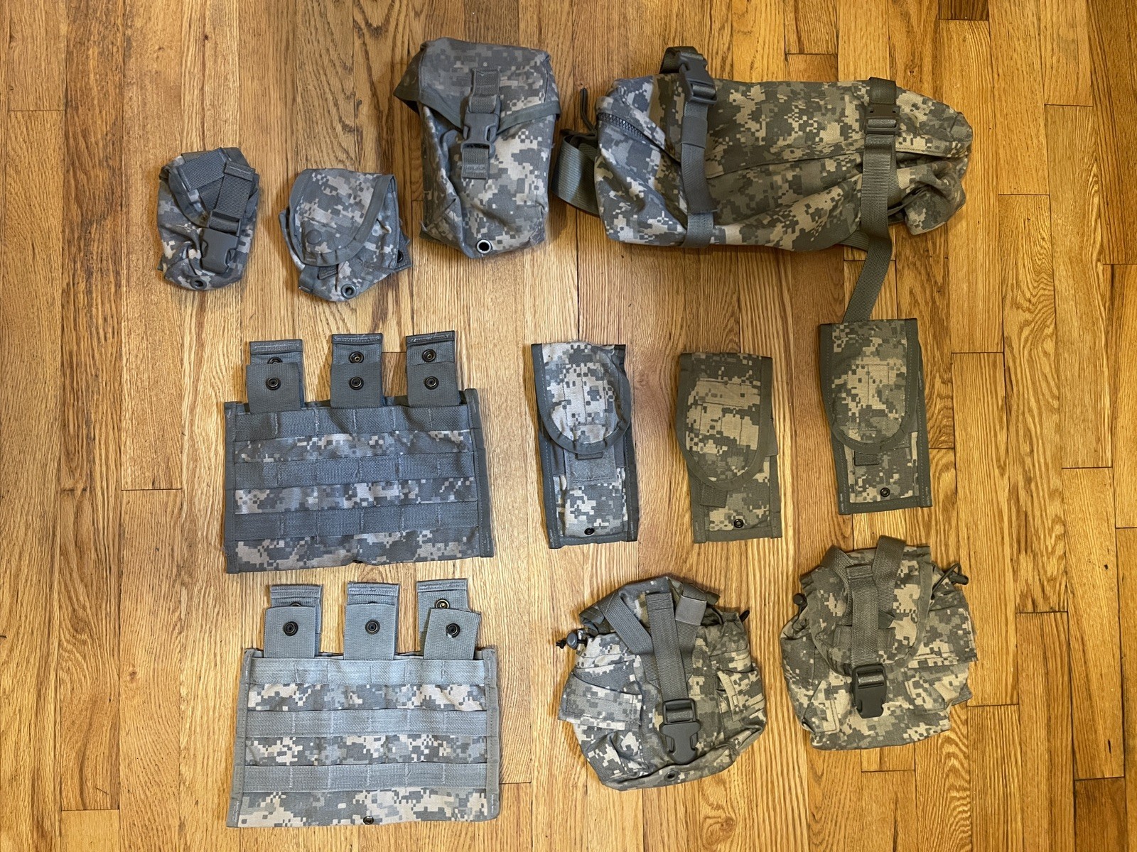US Army Rifleman Set System ACU UCP Camo Molle Assault Pouches