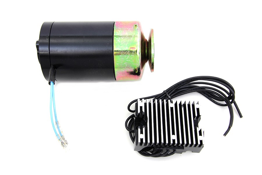 12 Volt Indian Alternator Black for Harley-Davidson