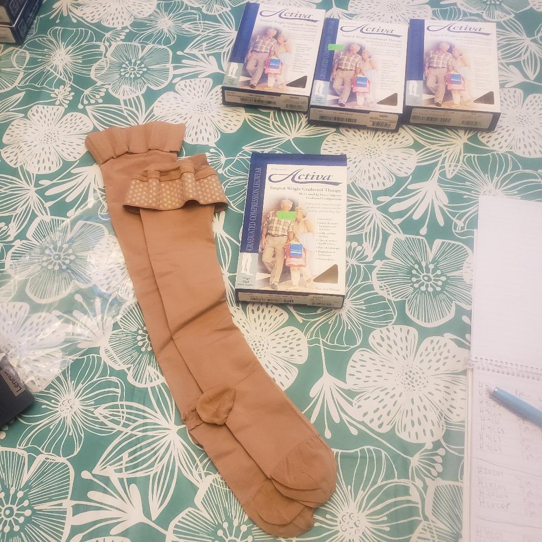 Activa Surgical Weight UNISEX TB 30-40 Compression THIGH High Stockings Pck Size Activa Surgical Weight UNISEX TB 30-40 Compression THIGH High Stockings Pck Size