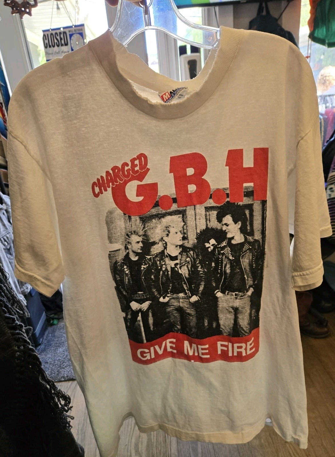Vintage GBH Shirt Large 90s Give Me Fire Vintage GBH Shirt Large 90s Give Me Fire