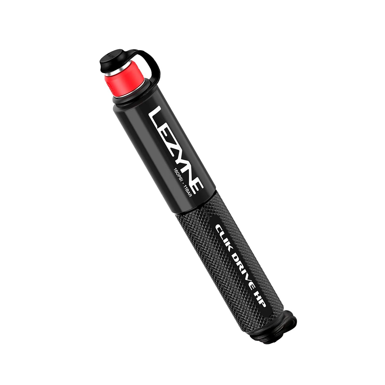 LEZYNE Clik Drive HP Black/Red Hand Pump (1-MP-CLKHP-V104)