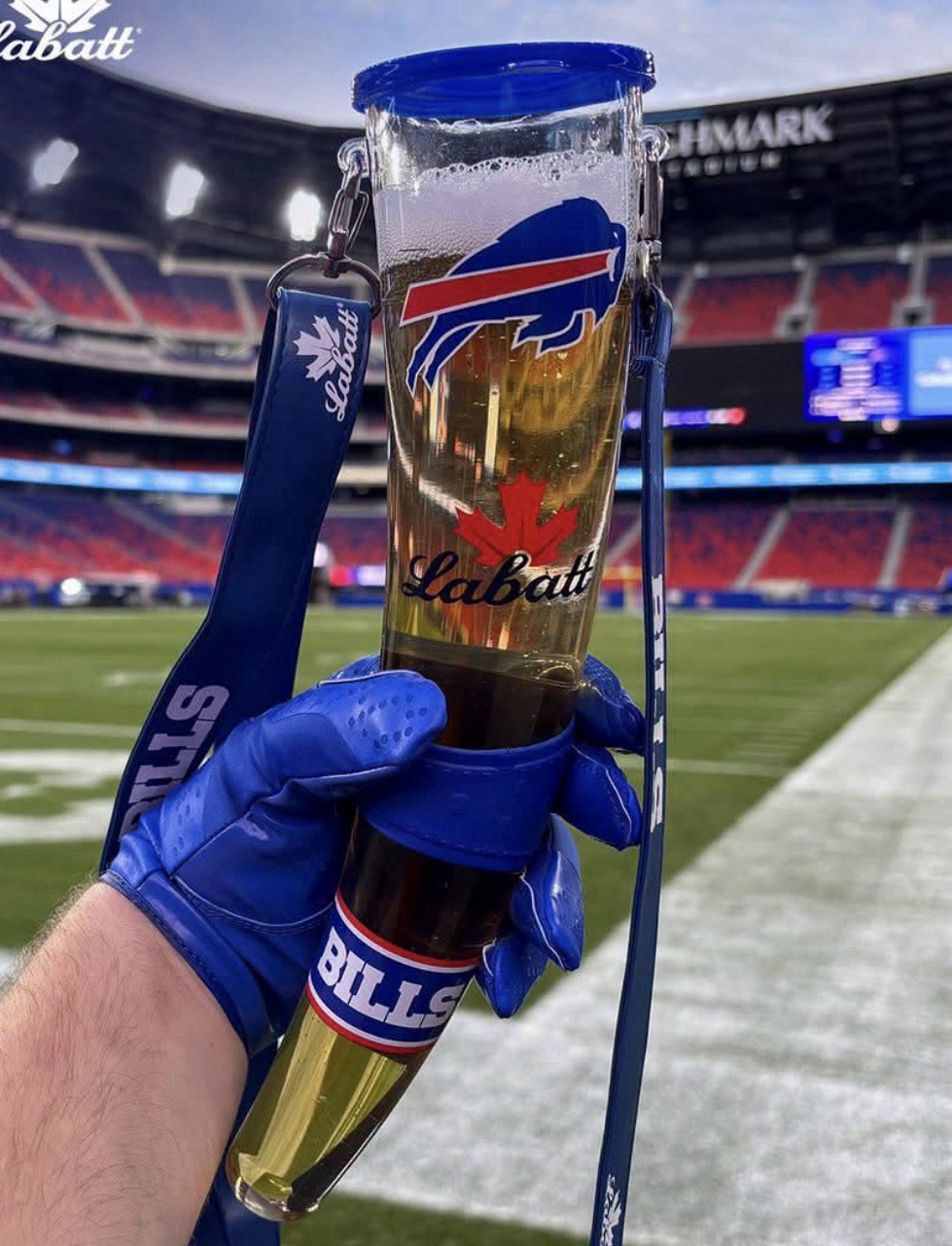 LIMITED EDITION BUFFALO BILLS LABATT BEER HORN 🔥🔥
