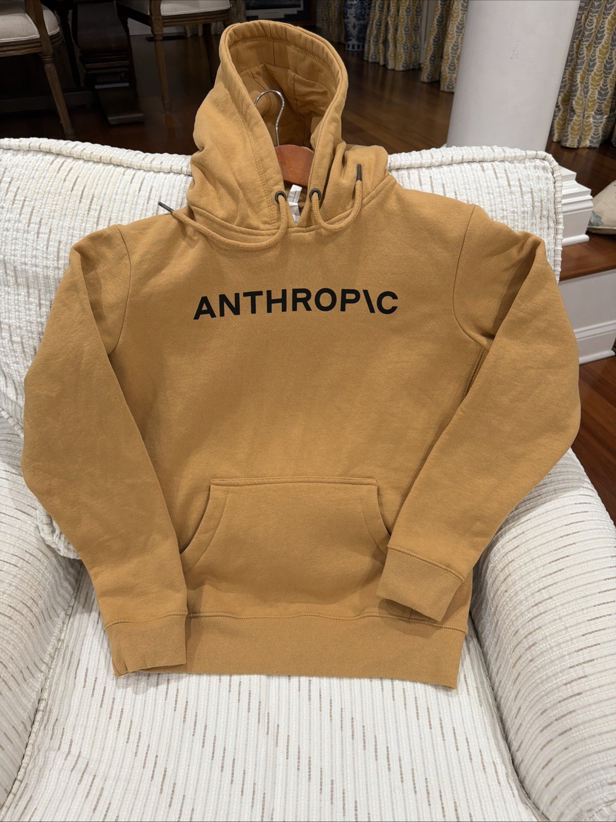 Anthropic AI Tech Swag Hoodie Original Favorites Organic Cotton Tan Ochre