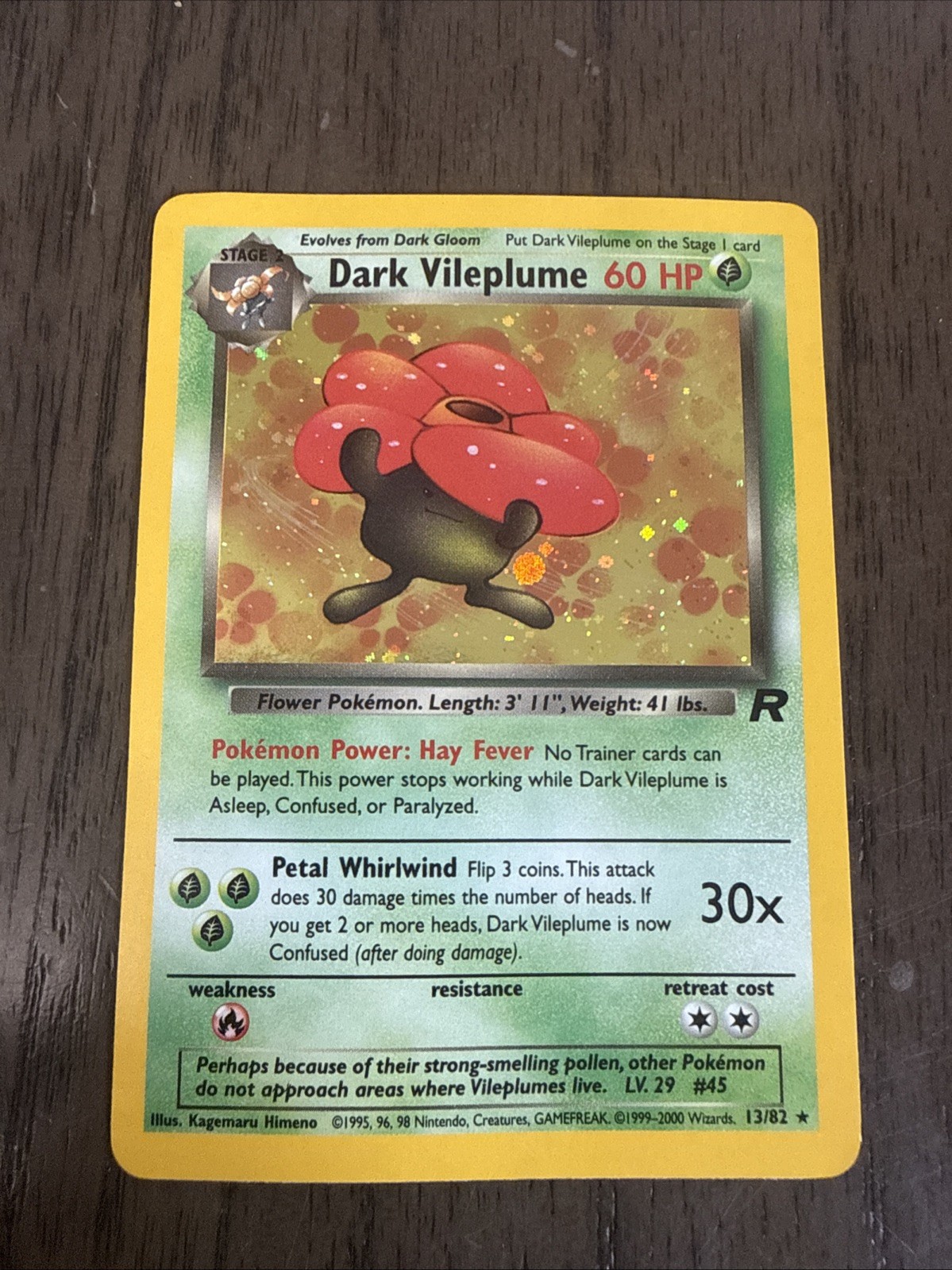 Dark Vileplume 13/82 Team Rocket Holo