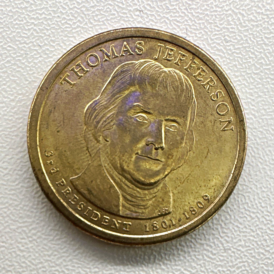 2007-D Thomas Jefferson Presidential $1 Coin Denver Mint Business Strike 2007-D Thomas Jefferson Presidential $1 Coin Denver Mint Business Strike