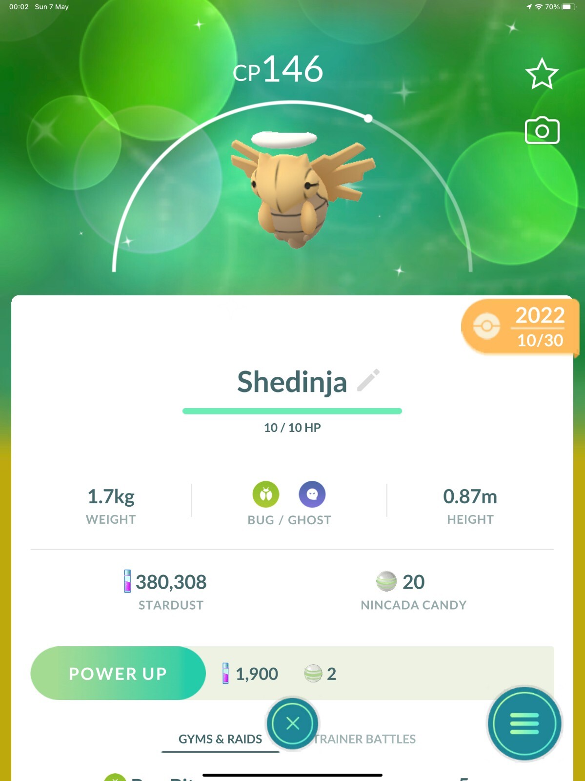Shiny Shedinja  P T C  Read Description