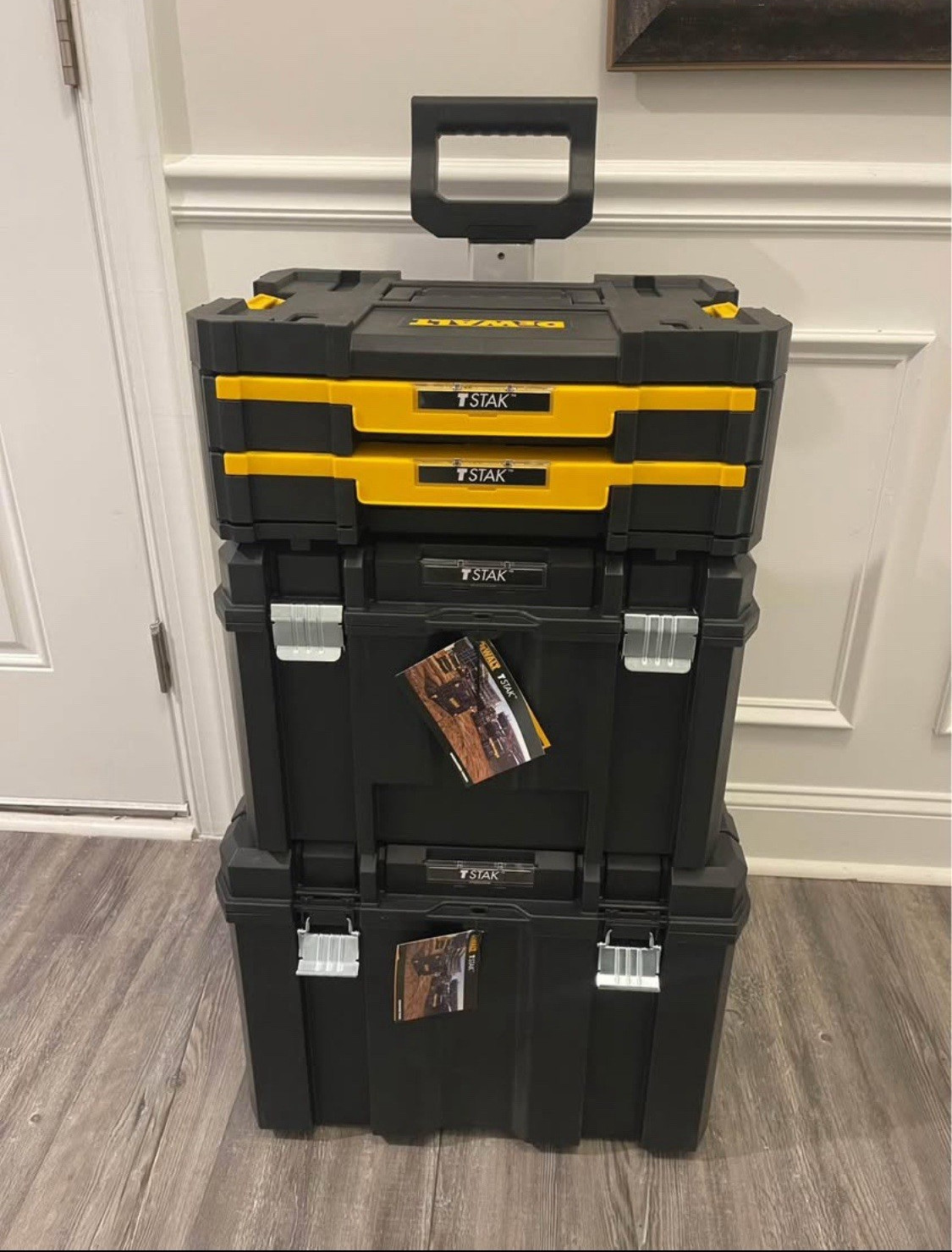 DEWALT TSTAK 3-Piece Rolling Tool Box Set NEW- Christmas is Coming.