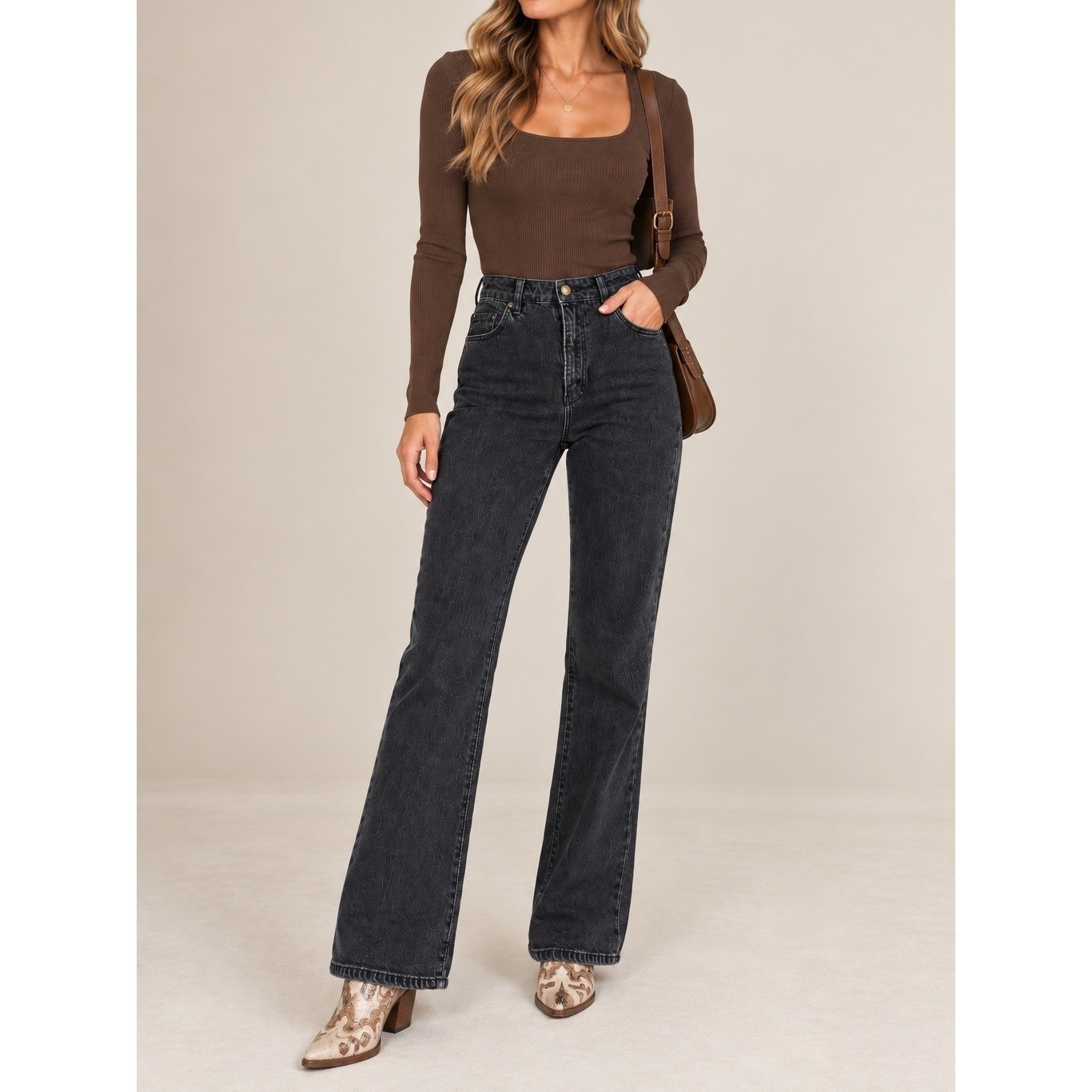 Rolla\'s Dusters Bootcut High Rise Slim Jeans Faded Black Size 26 539243