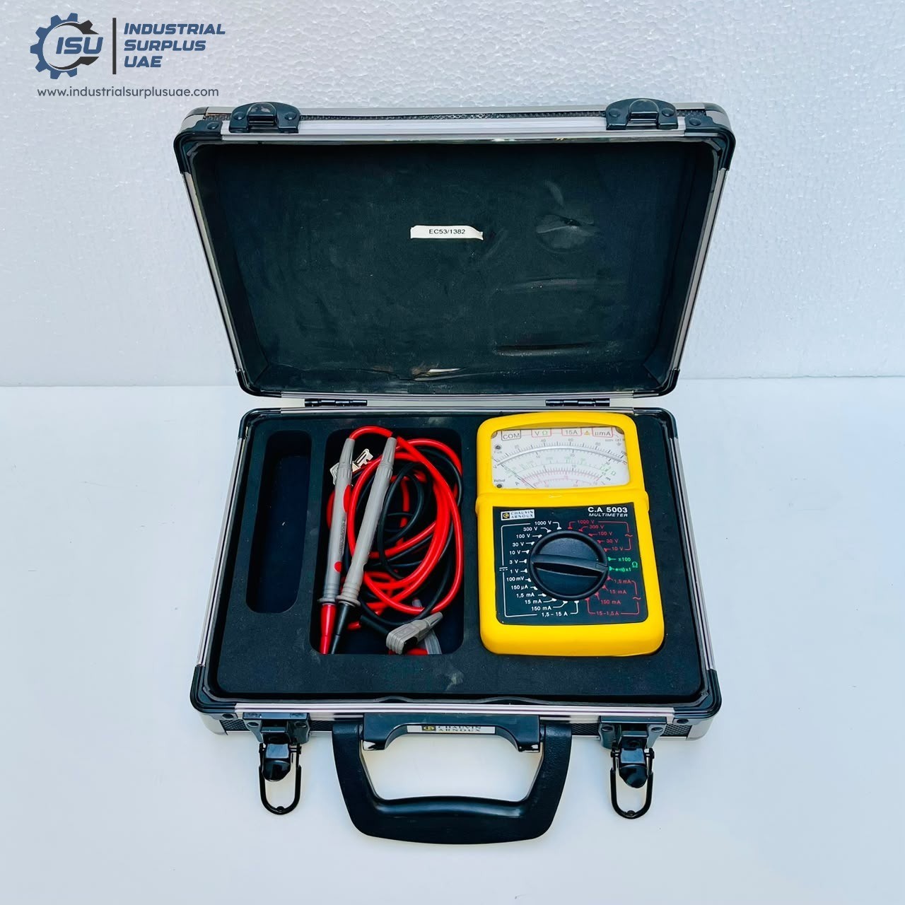 Chauvin Arnoux C.A 5003 Handheld Analog Multimeter with Leads #Case Damage